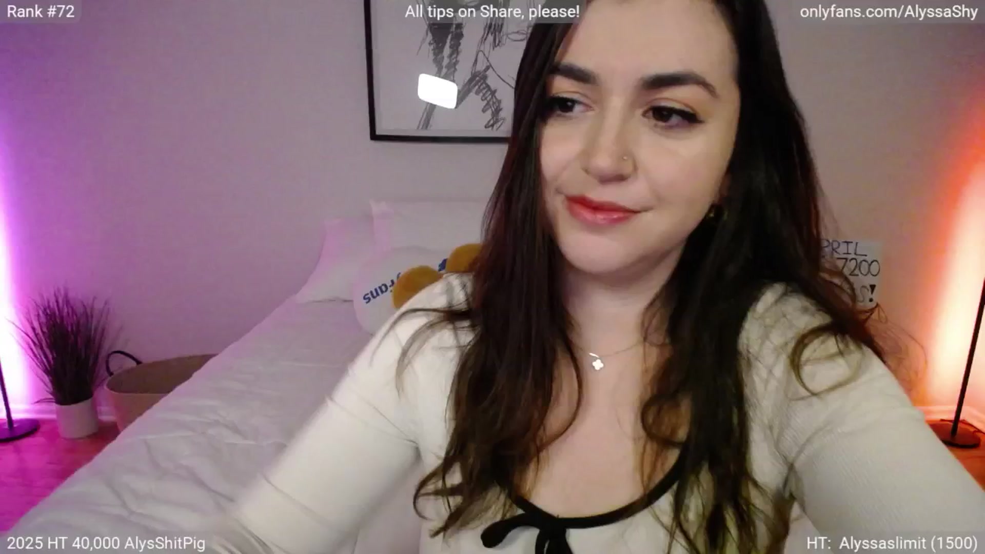 Gallery image thumbnail from AlyssaShy's myfreecams stream on, 04/12/2025, 03:50 image 8 of 20
