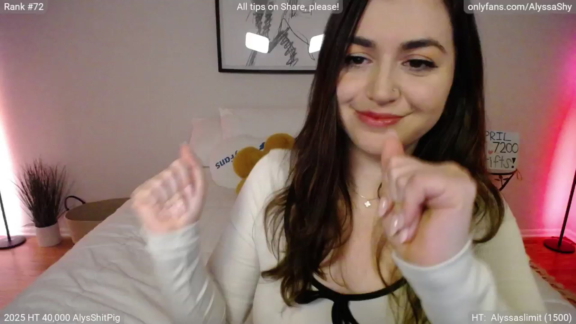Gallery image thumbnail from AlyssaShy's myfreecams stream on, 04/12/2025, 03:50 image 2 of 20