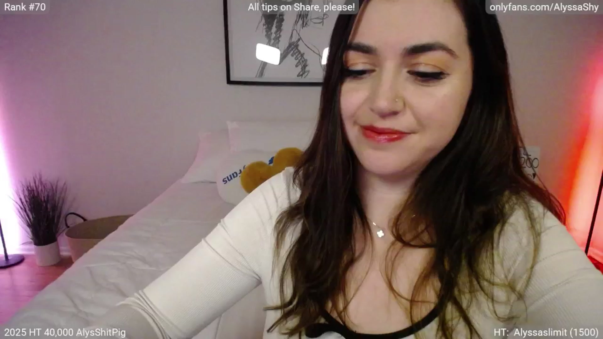 Gallery image thumbnail from AlyssaShy's myfreecams stream on, 04/12/2025, 03:50 image 20 of 20