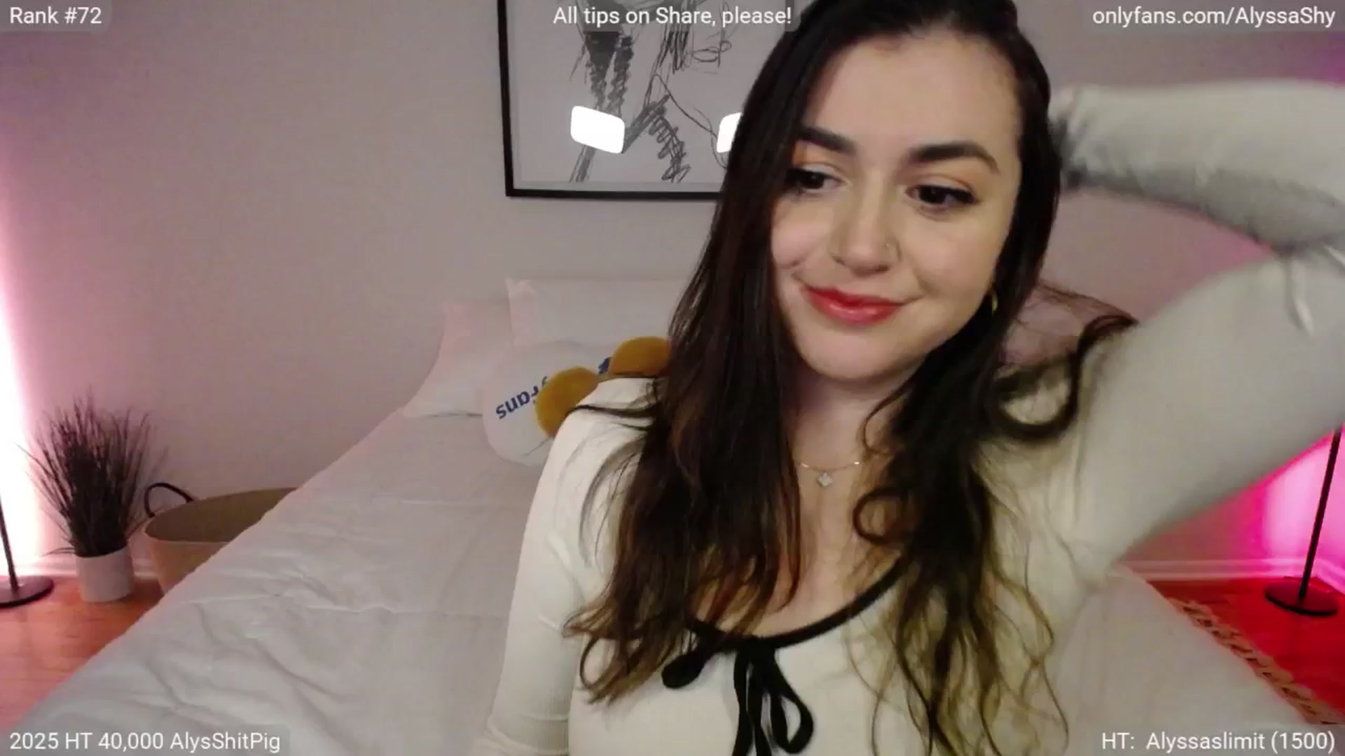Gallery image thumbnail from AlyssaShy's myfreecams stream on, 04/12/2025, 03:50 image 9 of 20
