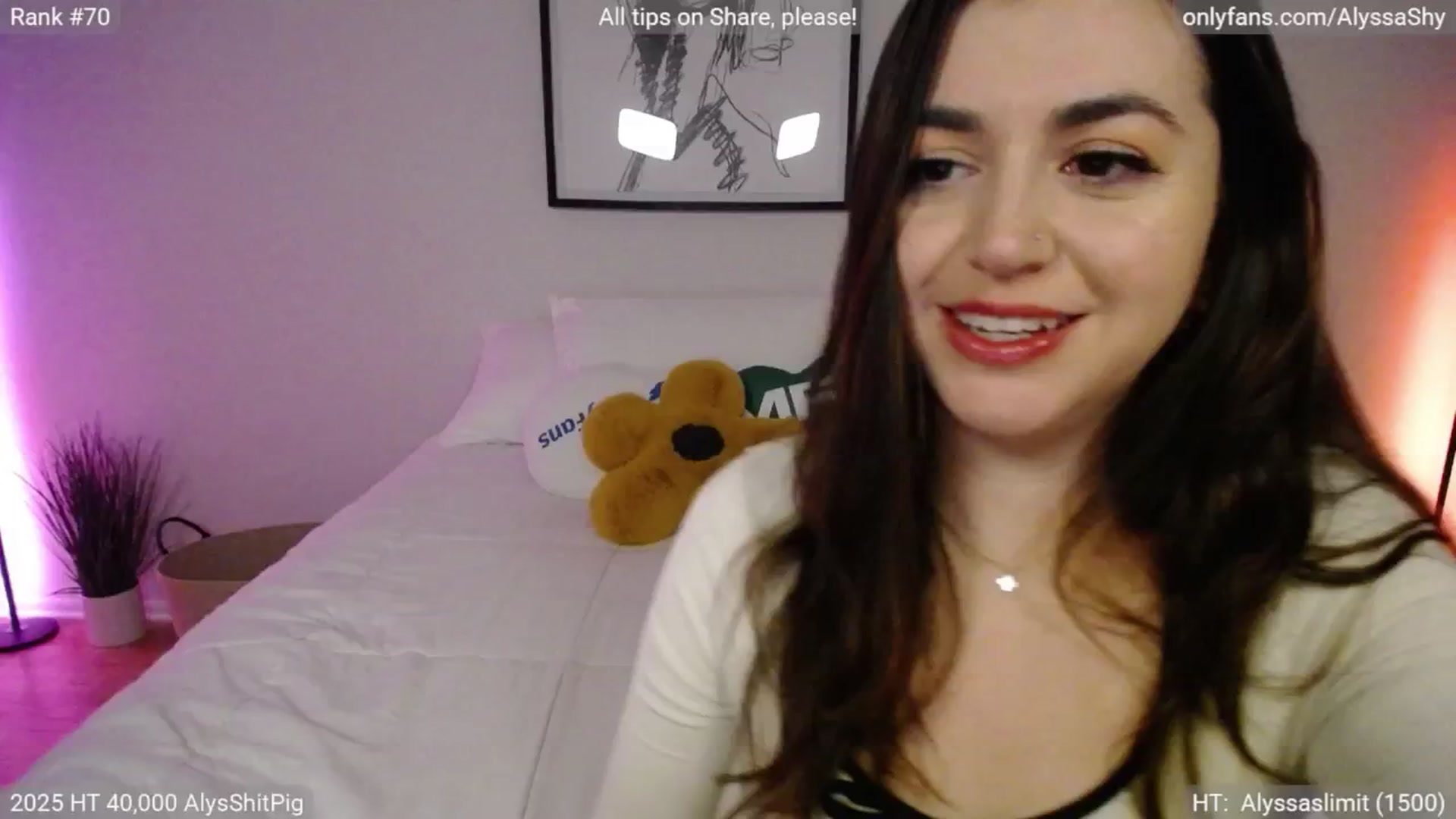 Gallery image thumbnail from AlyssaShy's myfreecams stream on, 04/12/2025, 03:50 image 18 of 20