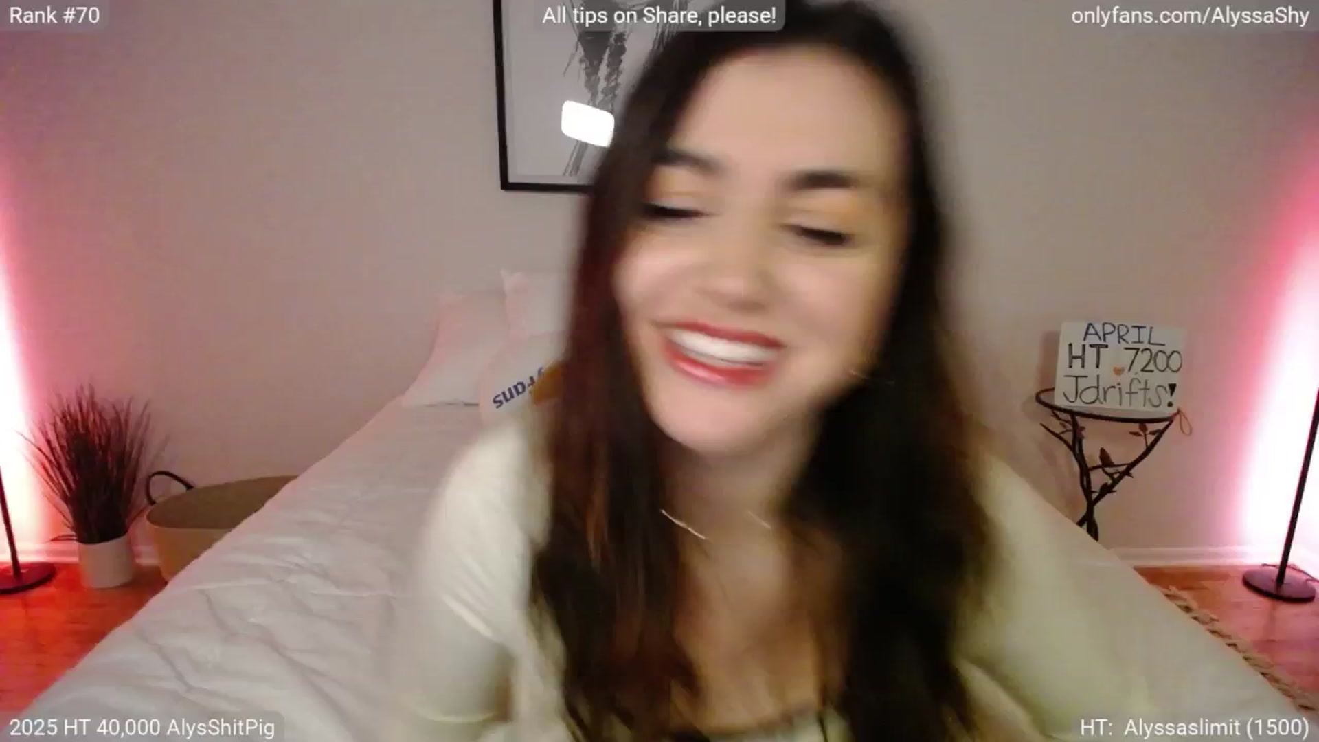 Gallery image thumbnail from AlyssaShy's myfreecams stream on, 04/12/2025, 04:13 image 8 of 20