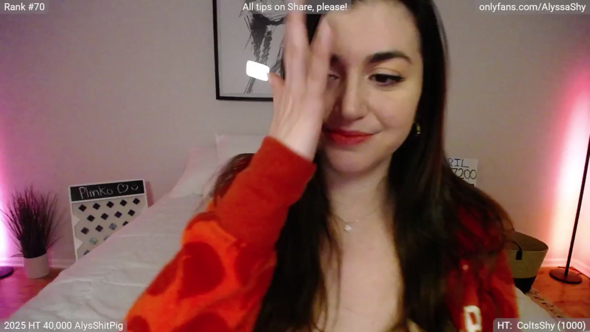 Gallery image thumbnail from AlyssaShy's myfreecams stream on, 04/13/2025, 03:01 image 19 of 20