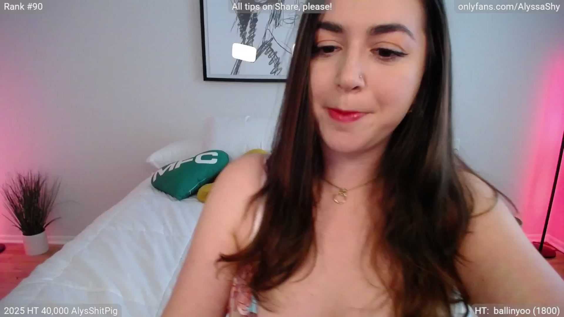Gallery image thumbnail from AlyssaShy's myfreecams stream on, 04/22/2025, 22:20 image 17 of 20