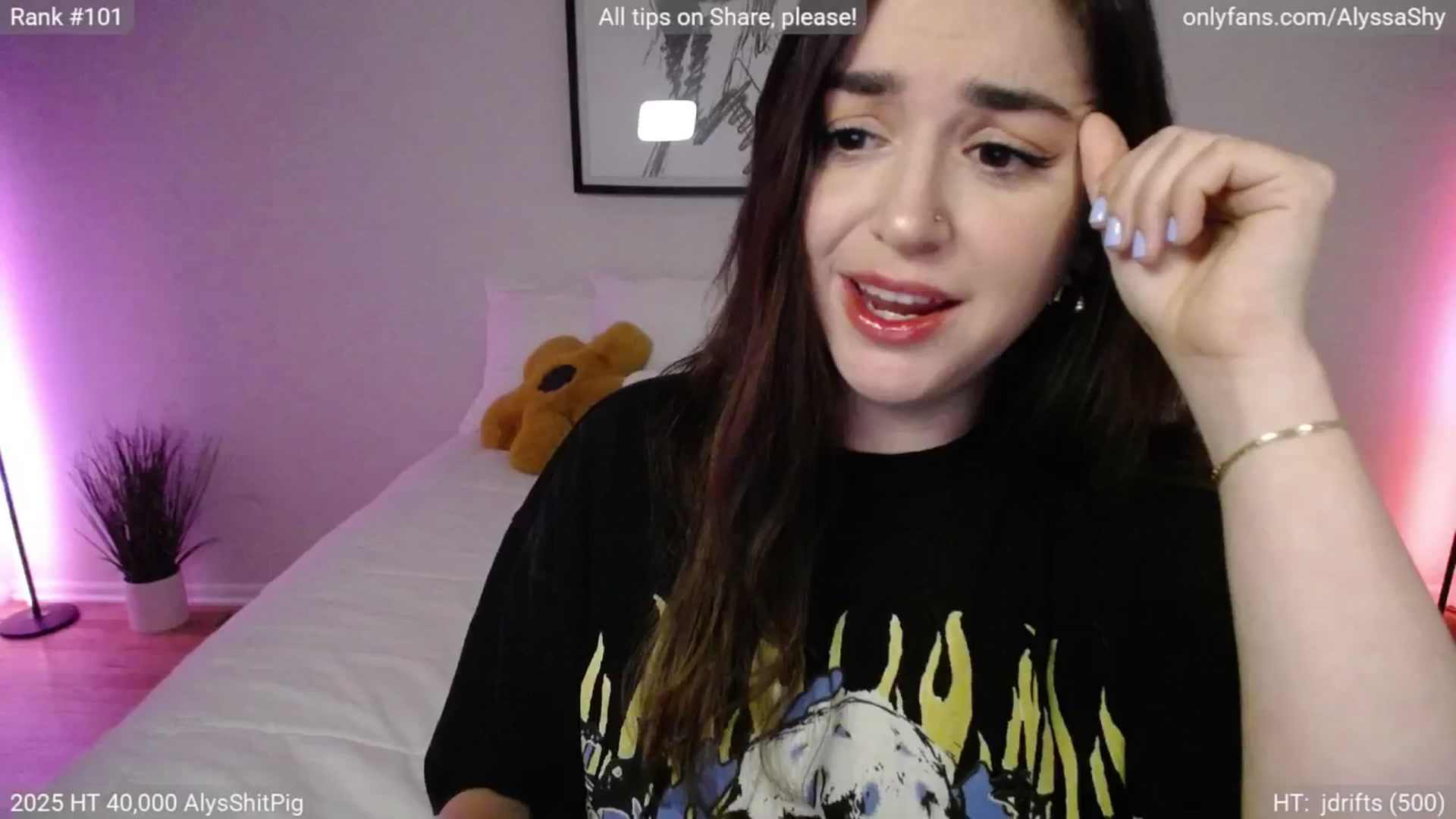 Gallery image thumbnail from AlyssaShy's myfreecams stream on, 04/27/2025, 24:42 image 3 of 20