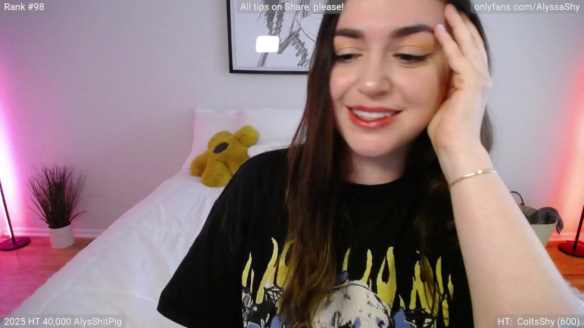 Gallery image thumbnail from AlyssaShy's myfreecams stream on, 04/27/2025, 24:42 image 10 of 20