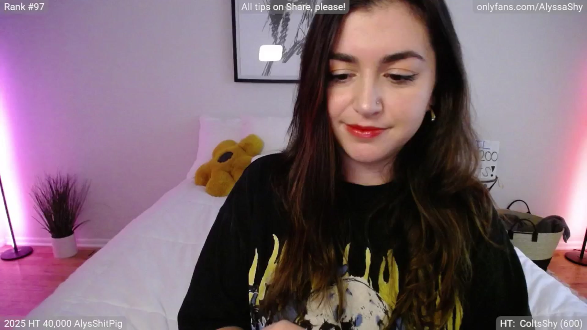 Gallery image thumbnail from AlyssaShy's myfreecams stream on, 04/27/2025, 24:42 image 13 of 20