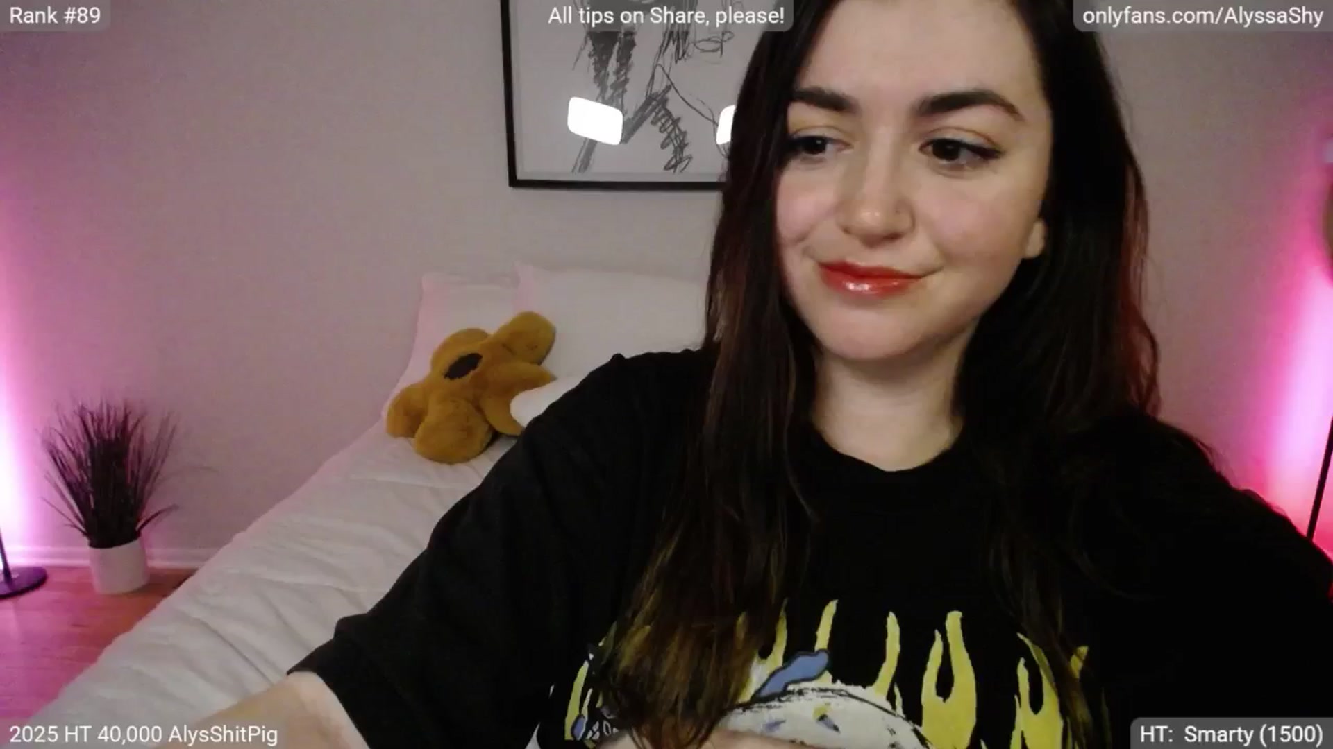 Gallery image thumbnail from AlyssaShy's myfreecams stream on, 04/27/2025, 05:08 image 17 of 20