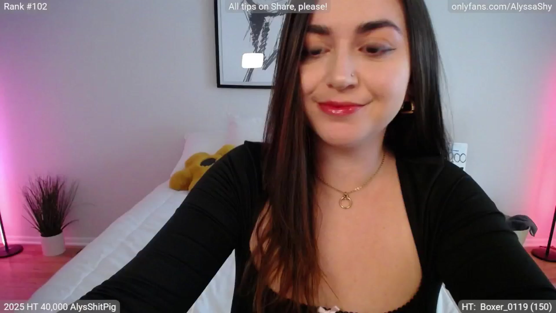 Gallery image thumbnail from AlyssaShy's myfreecams stream on, 04/29/2025, 22:06 image 2 of 20
