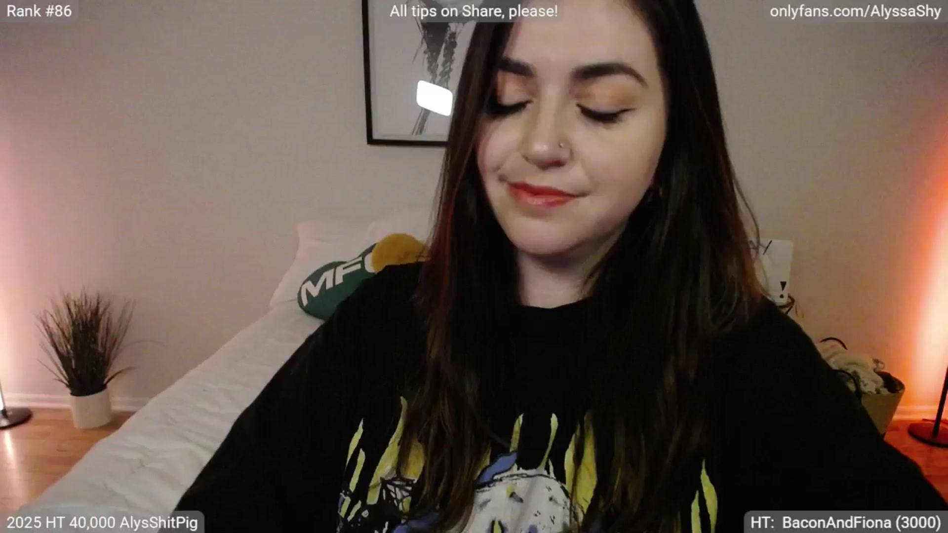 Gallery image thumbnail from AlyssaShy's myfreecams stream on, 05/03/2025, 02:56 image 14 of 20