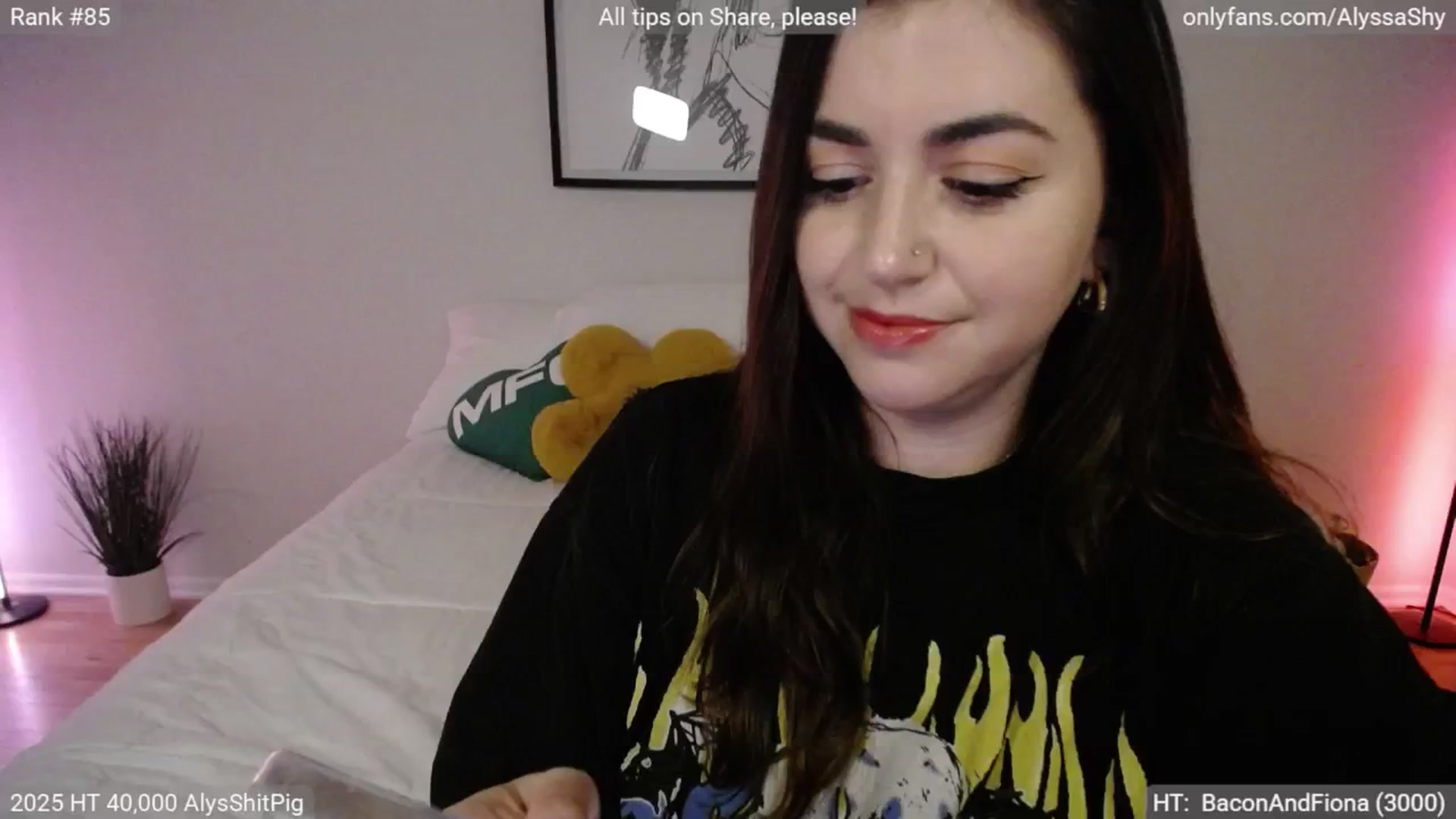 Gallery image thumbnail from AlyssaShy's myfreecams stream on, 05/03/2025, 02:56 image 12 of 20