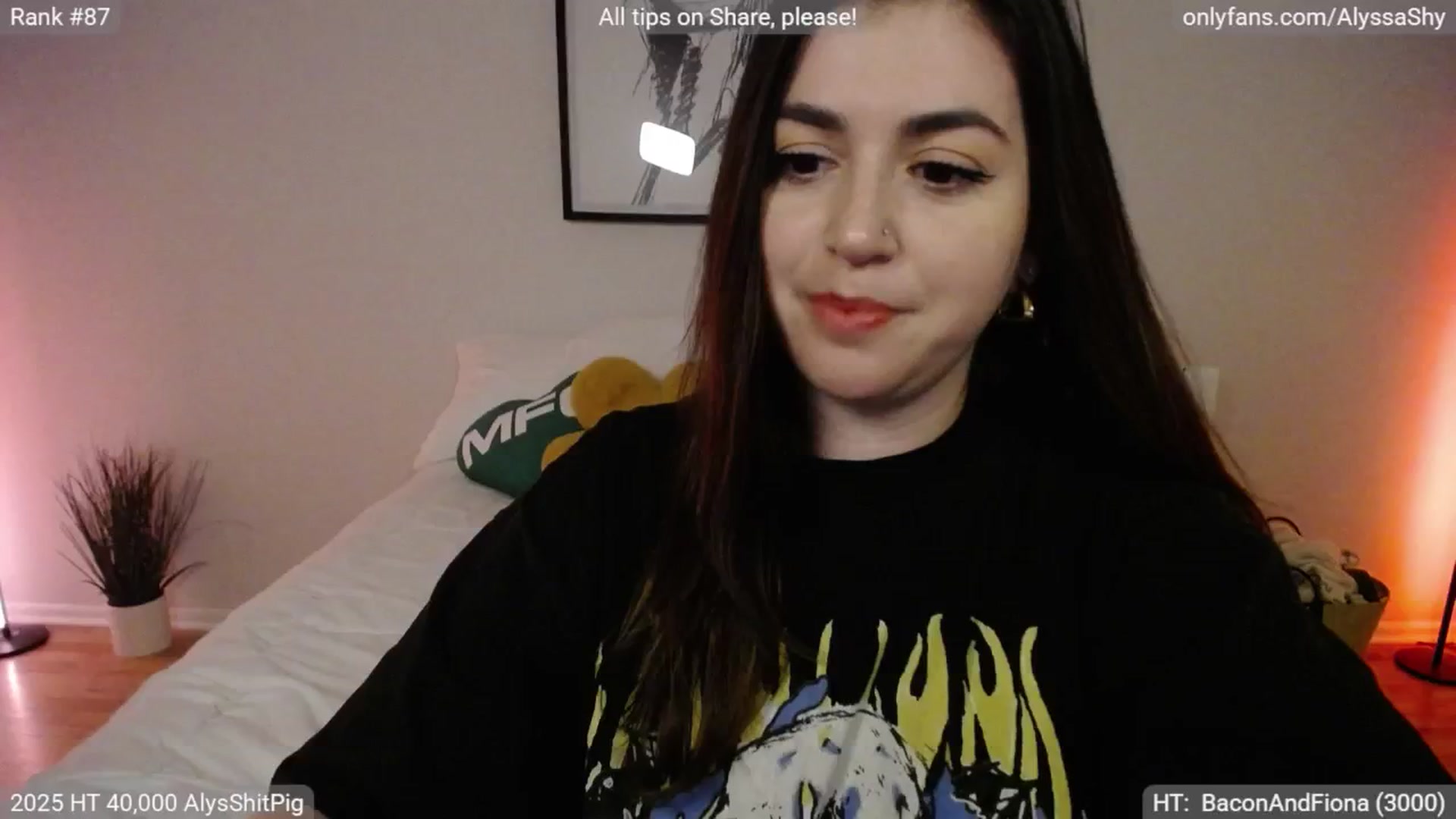 Gallery image thumbnail from AlyssaShy's myfreecams stream on, 05/03/2025, 02:56 image 9 of 20