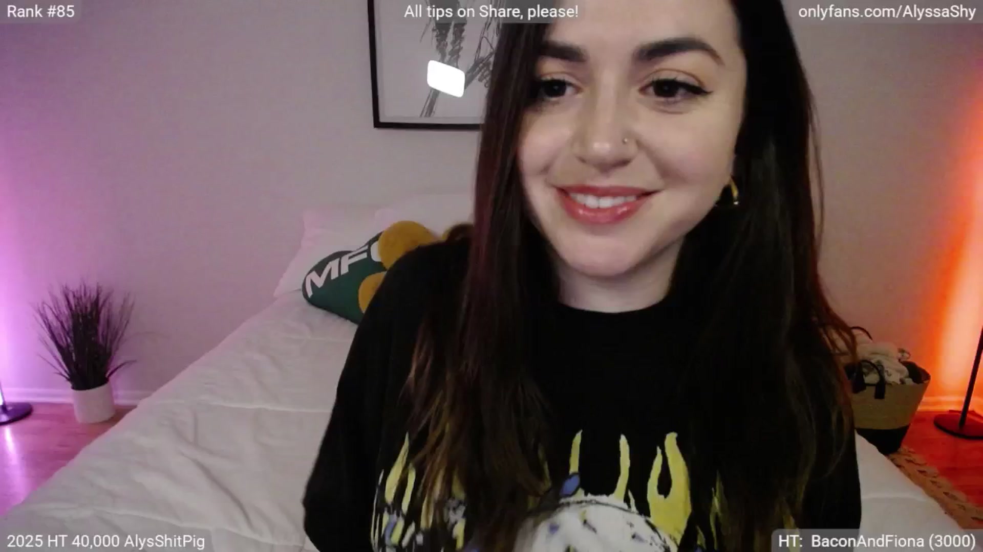 Gallery image thumbnail from AlyssaShy's myfreecams stream on, 05/03/2025, 02:56 image 13 of 20