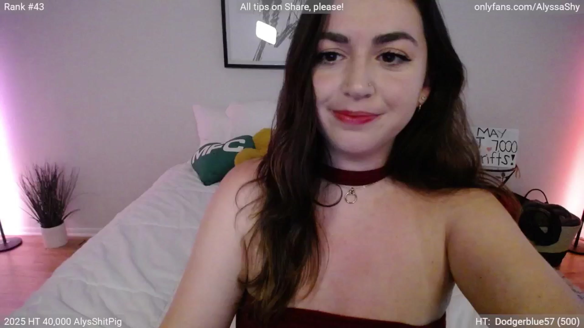 Gallery image thumbnail from AlyssaShy's myfreecams stream on, 05/18/2025, 24:06 image 19 of 20