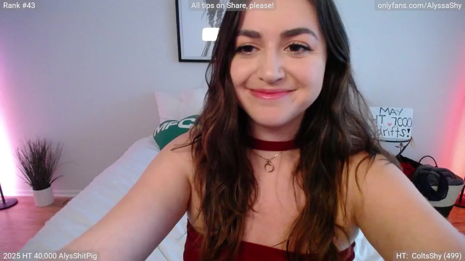 Gallery image thumbnail from AlyssaShy's myfreecams stream on, 05/18/2025, 24:06 image 1 of 20