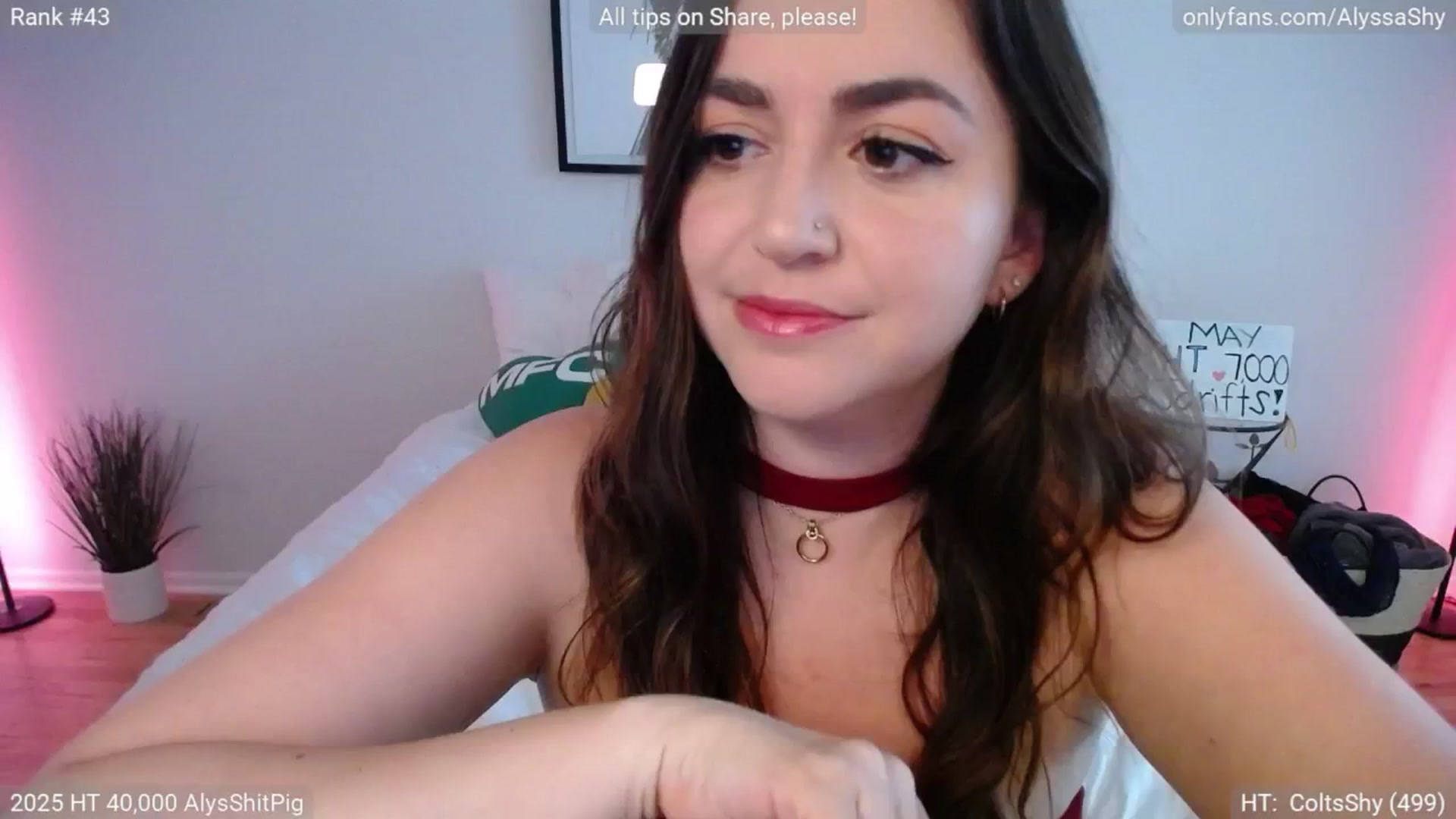 Gallery image thumbnail from AlyssaShy's myfreecams stream on, 05/18/2025, 24:06 image 6 of 20
