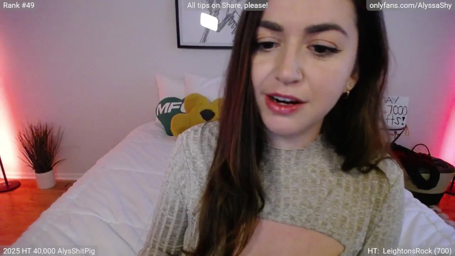 Gallery image thumbnail from AlyssaShy's myfreecams stream on, 05/18/2025, 23:57 image 17 of 20