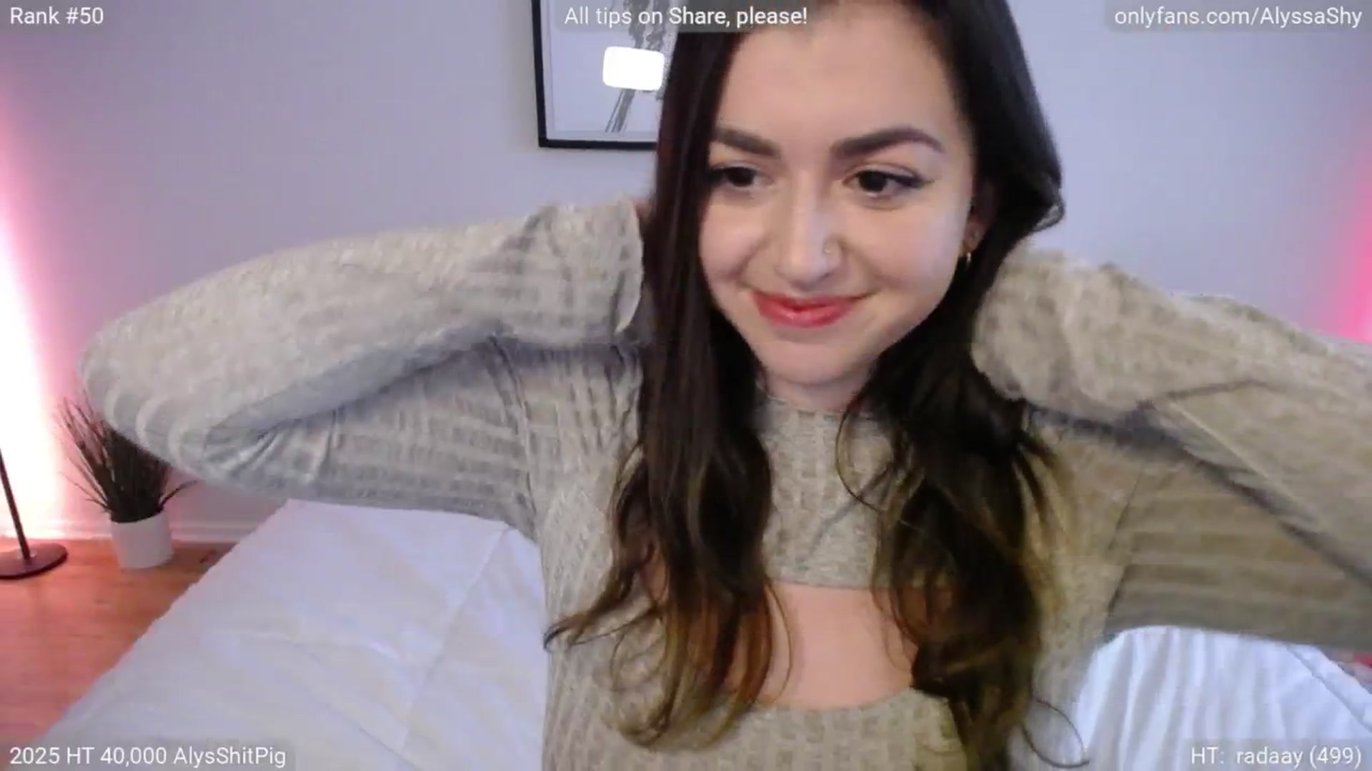 Gallery image thumbnail from AlyssaShy's myfreecams stream on, 05/18/2025, 23:57 image 5 of 20