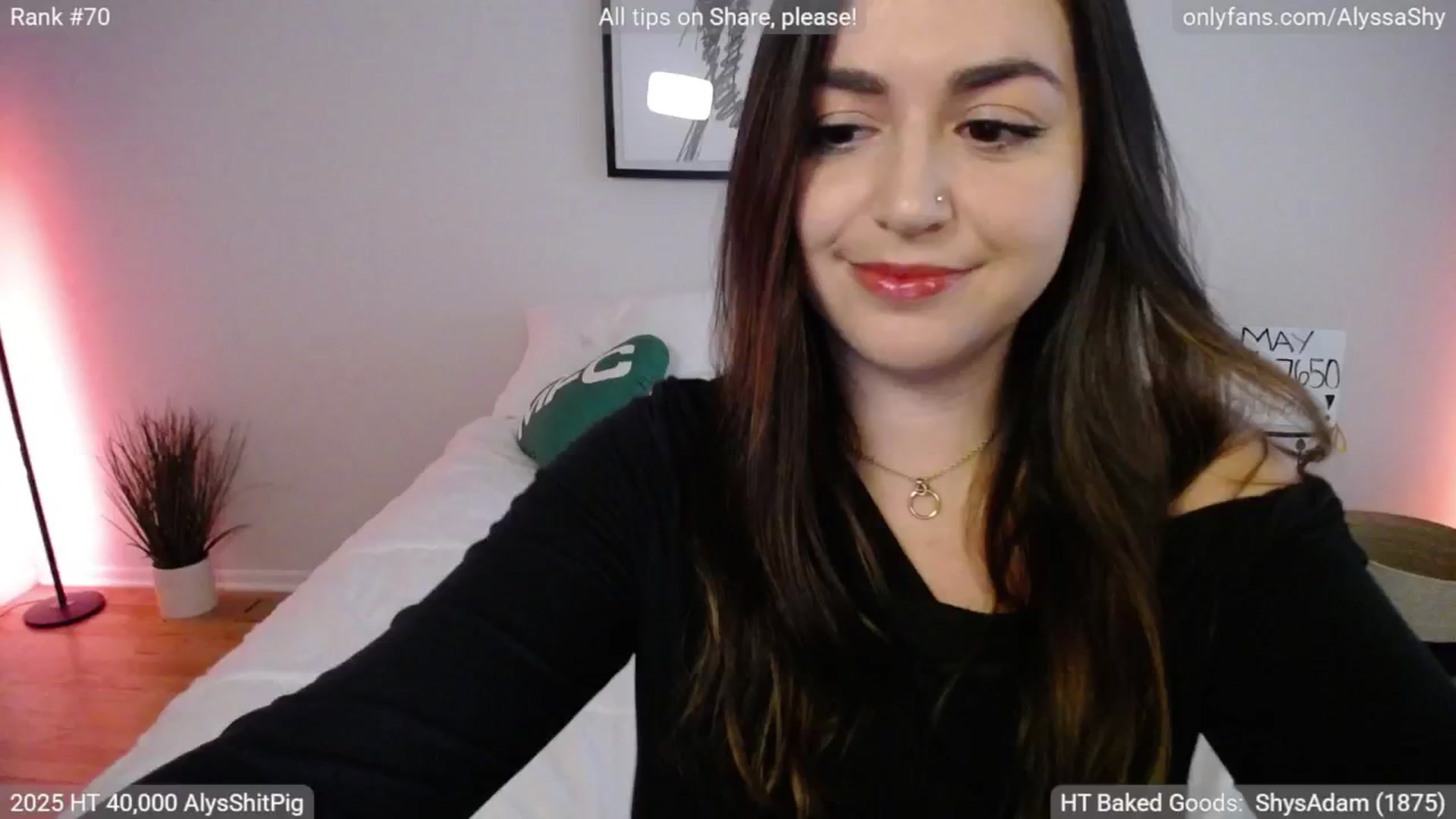 Gallery image thumbnail from AlyssaShy's myfreecams stream on, 05/31/2025, 01:58 image 6 of 20