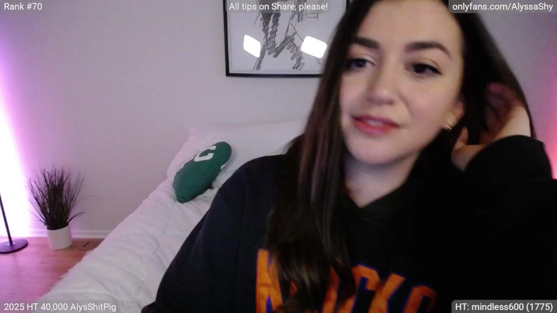 Gallery image thumbnail from AlyssaShy's myfreecams stream on, 05/31/2025, 23:58 image 19 of 20