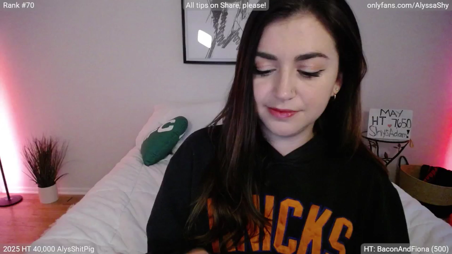 Gallery image thumbnail from AlyssaShy's myfreecams stream on, 05/31/2025, 23:58 image 17 of 20
