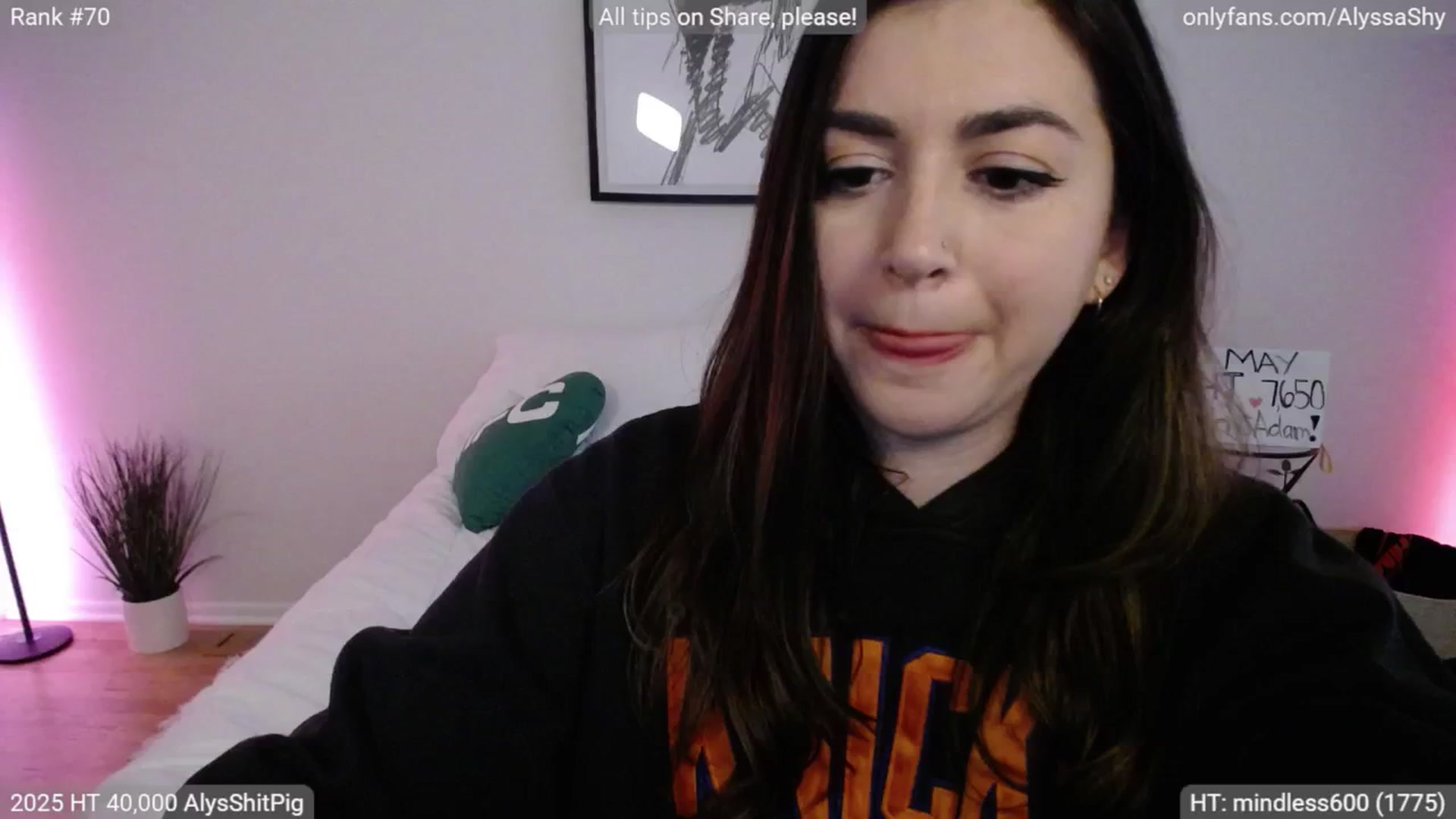 Gallery image thumbnail from AlyssaShy's myfreecams stream on, 05/31/2025, 23:58 image 18 of 20