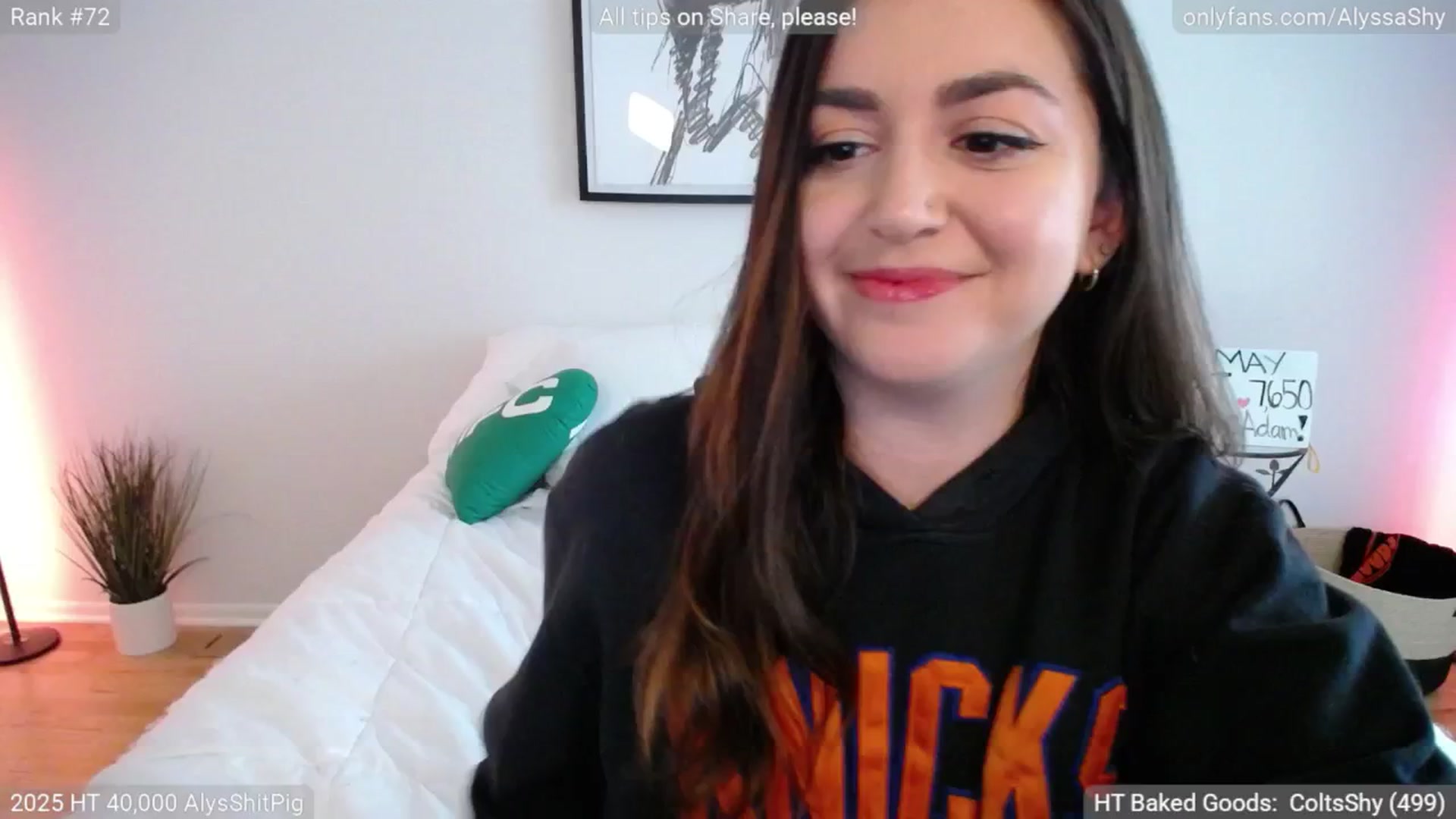 Gallery image thumbnail from AlyssaShy's myfreecams stream on, 05/31/2025, 23:58 image 6 of 20