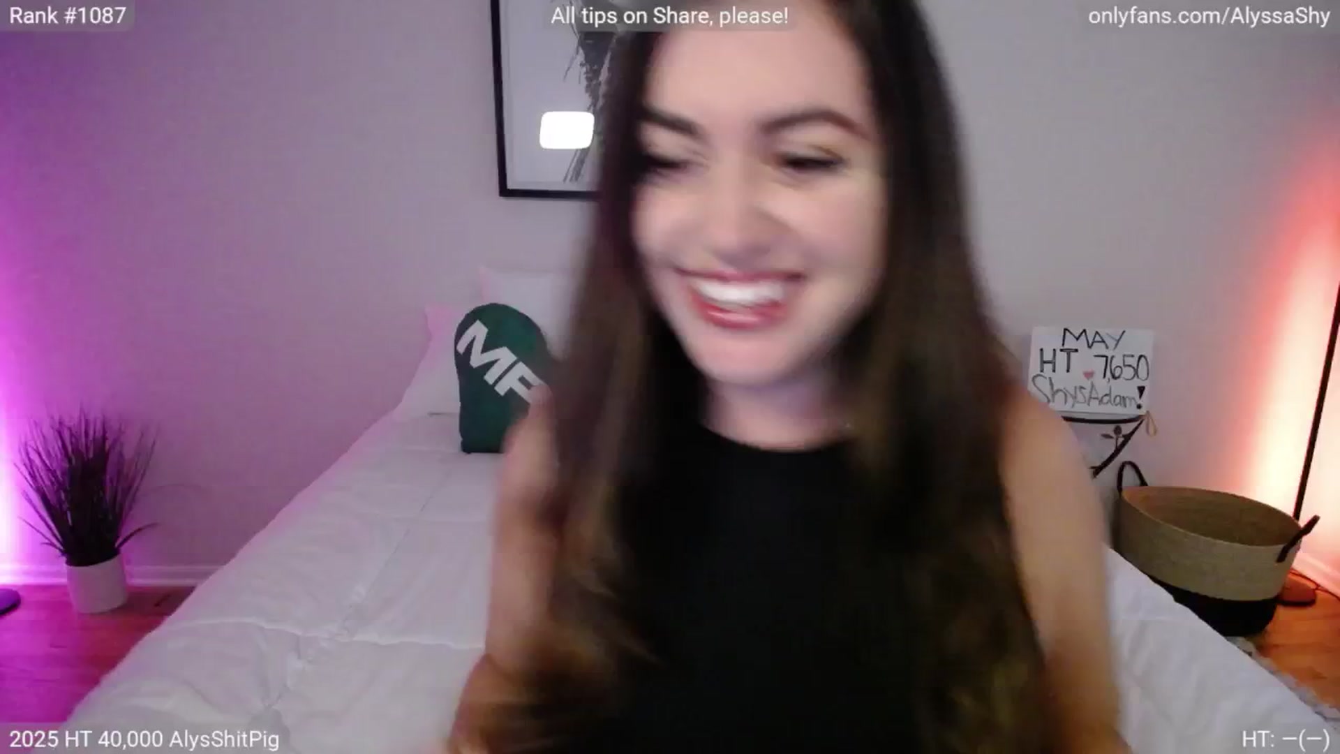 Gallery image thumbnail from AlyssaShy's myfreecams stream on, 06/21/2025, 01:03 image 1 of 20