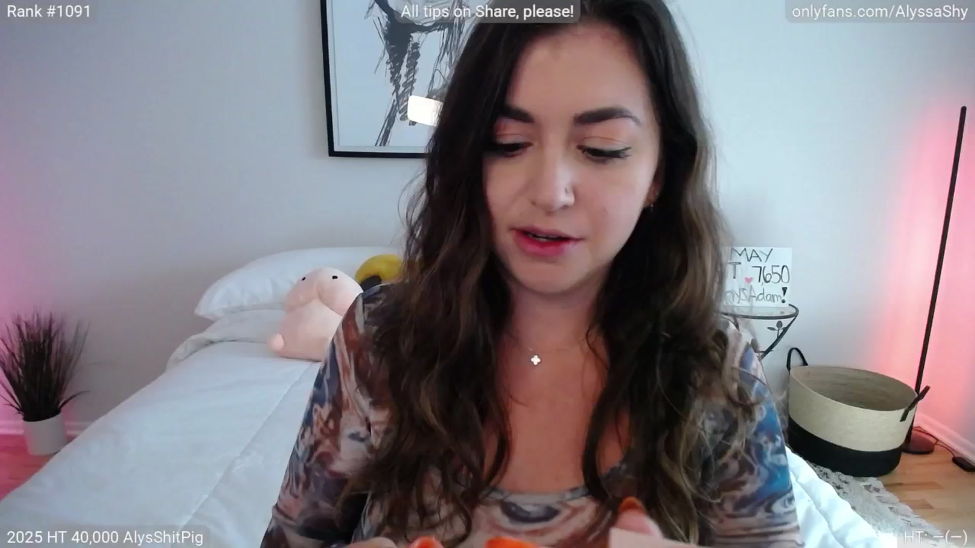 Gallery image thumbnail from AlyssaShy's myfreecams stream on, 06/22/2025, 22:23 image 1 of 20