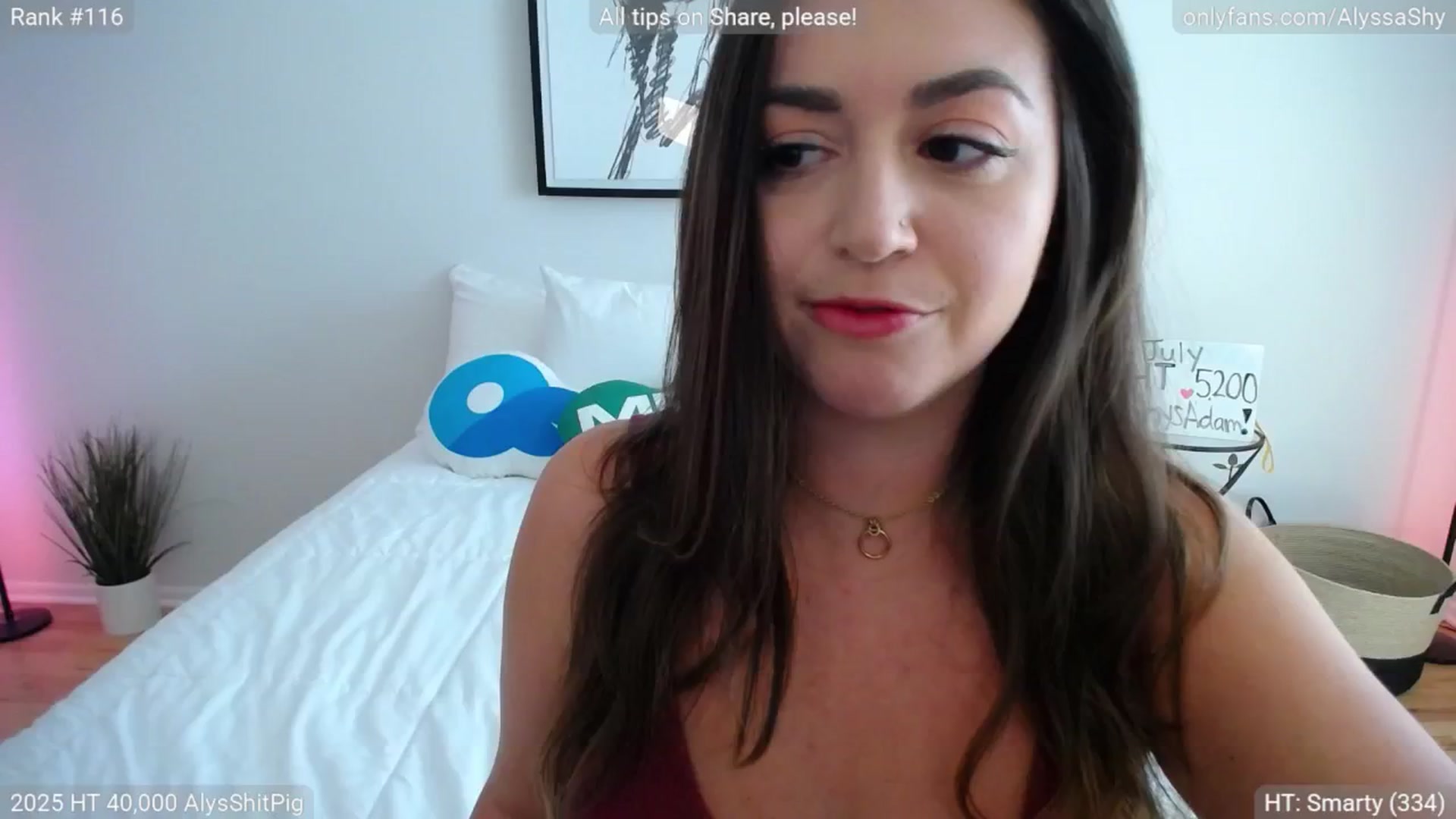 Gallery image thumbnail from AlyssaShy's myfreecams stream on, 07/02/2025, 20:56 image 5 of 20