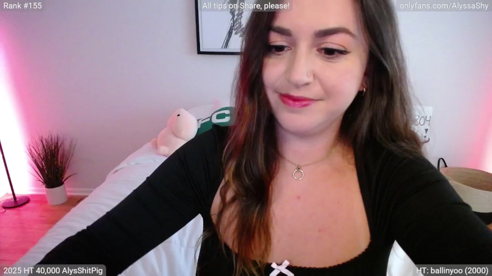 Gallery image thumbnail from AlyssaShy's myfreecams stream on, 07/10/2025, 22:59 image 2 of 20