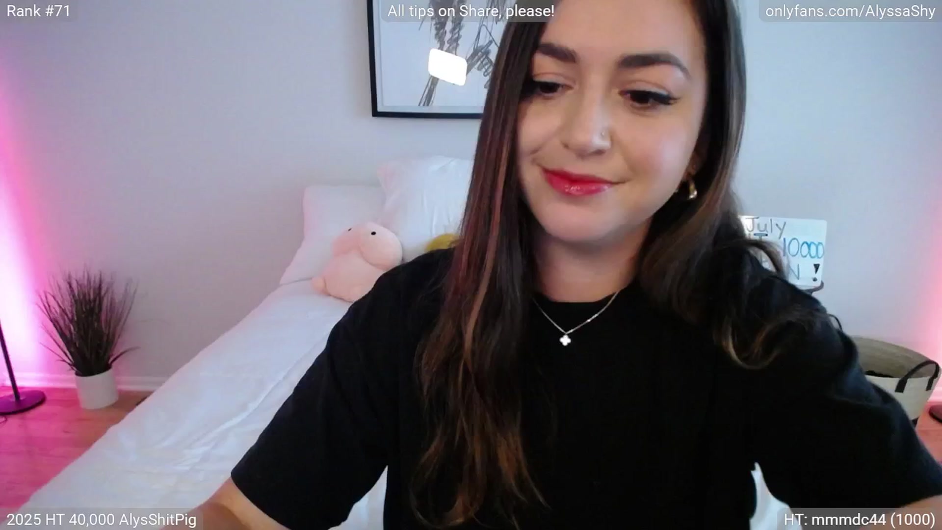Gallery image thumbnail from AlyssaShy's myfreecams stream on, 08/02/2025, 23:40 image 6 of 20