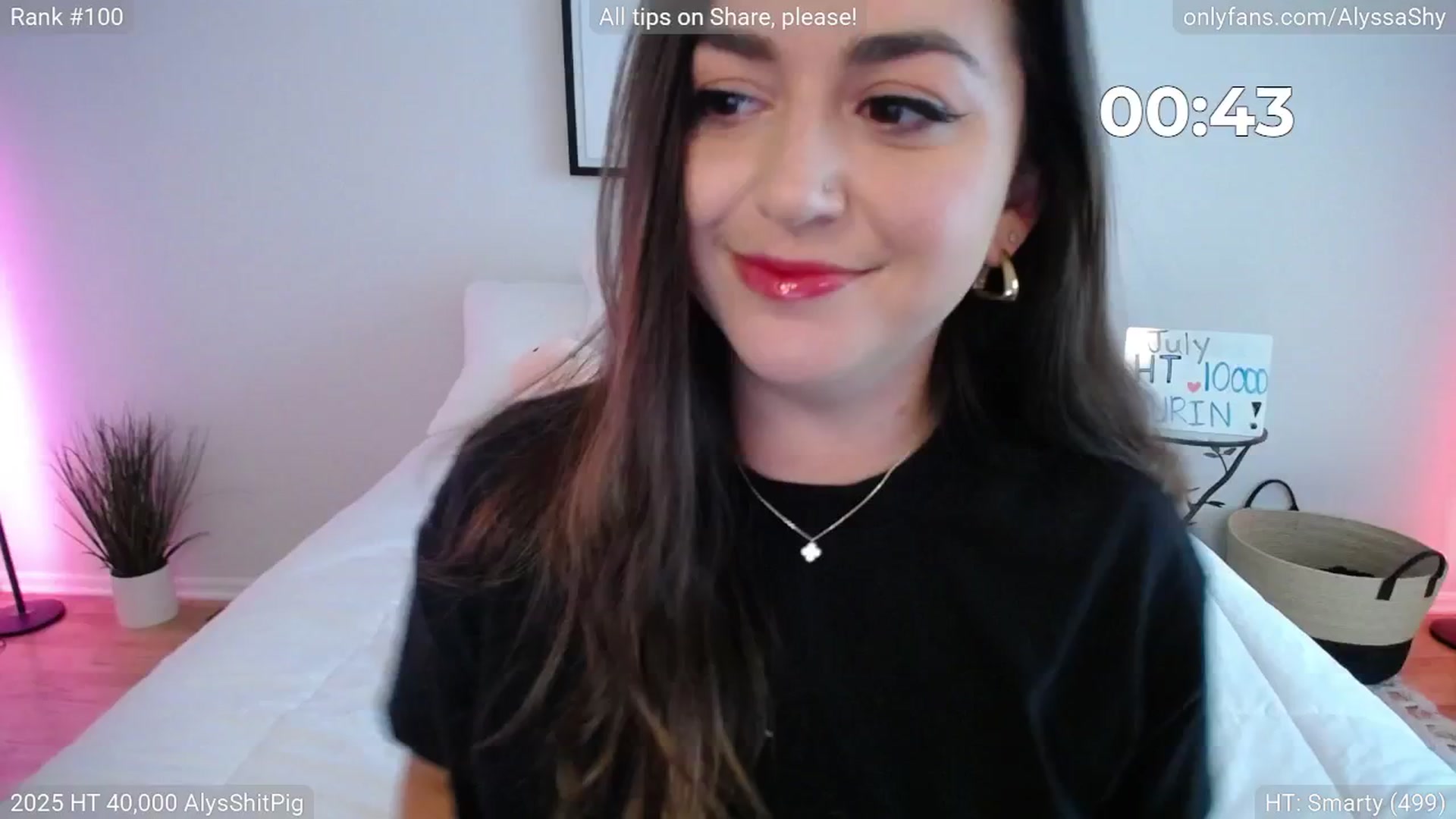 Gallery image thumbnail from AlyssaShy's myfreecams stream on, 08/02/2025, 23:40 image 1 of 20