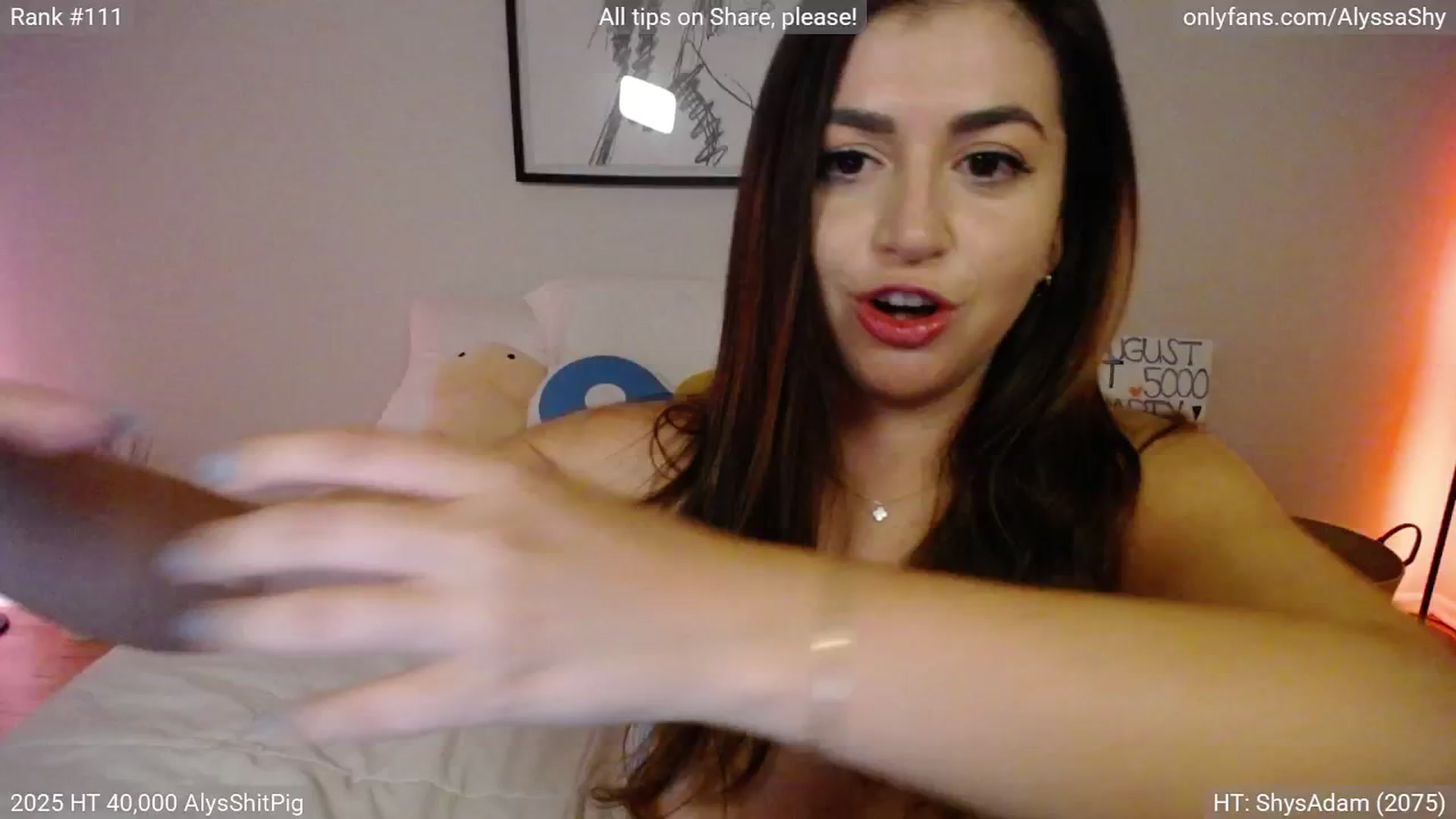 Gallery image thumbnail from AlyssaShy's myfreecams stream on, 08/09/2025, 04:04 image 9 of 20