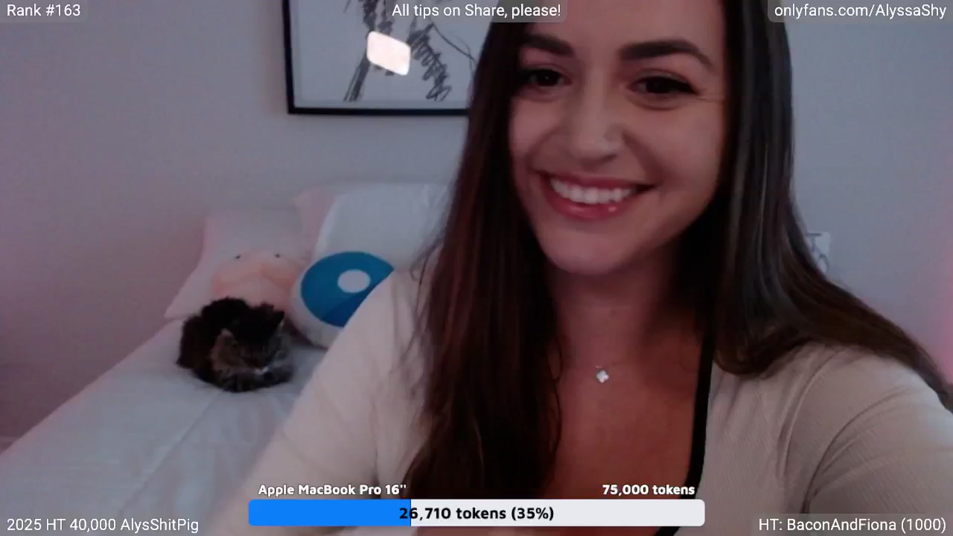 Gallery image thumbnail from AlyssaShy's myfreecams stream on, 08/16/2025, 22:52 image 9 of 20