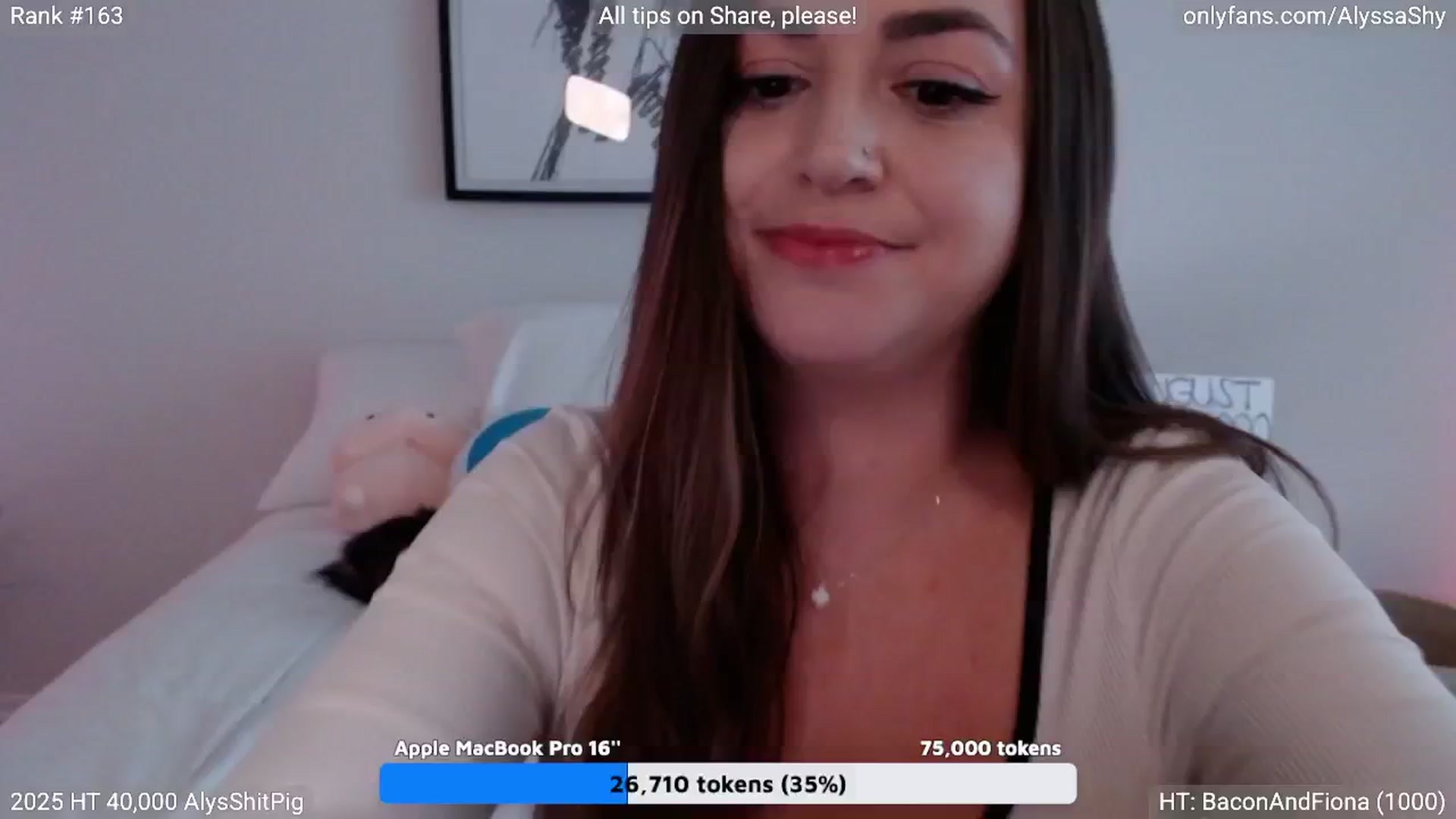 Gallery image thumbnail from AlyssaShy's myfreecams stream on, 08/16/2025, 22:52 image 6 of 20