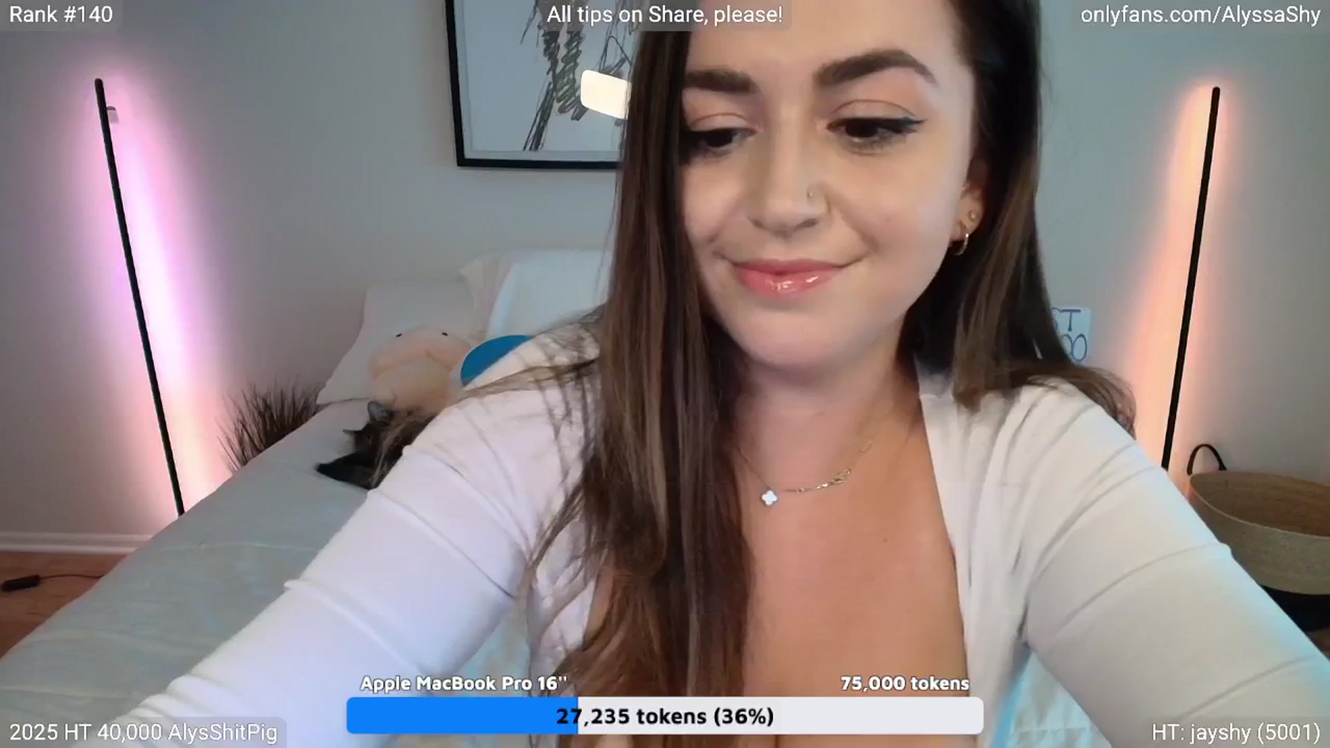 Gallery image thumbnail from AlyssaShy's myfreecams stream on, 08/17/2025, 22:34 image 4 of 20