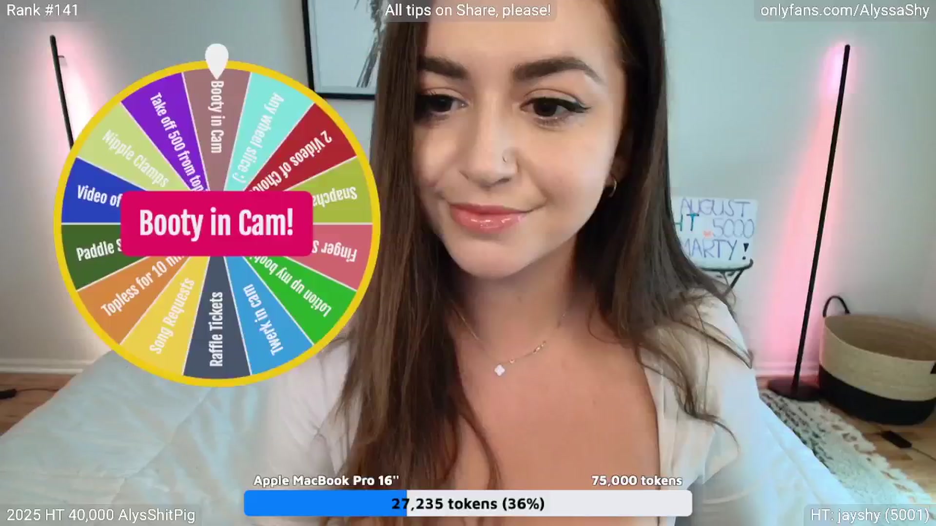 Gallery image thumbnail from AlyssaShy's myfreecams stream on, 08/17/2025, 22:34 image 1 of 20
