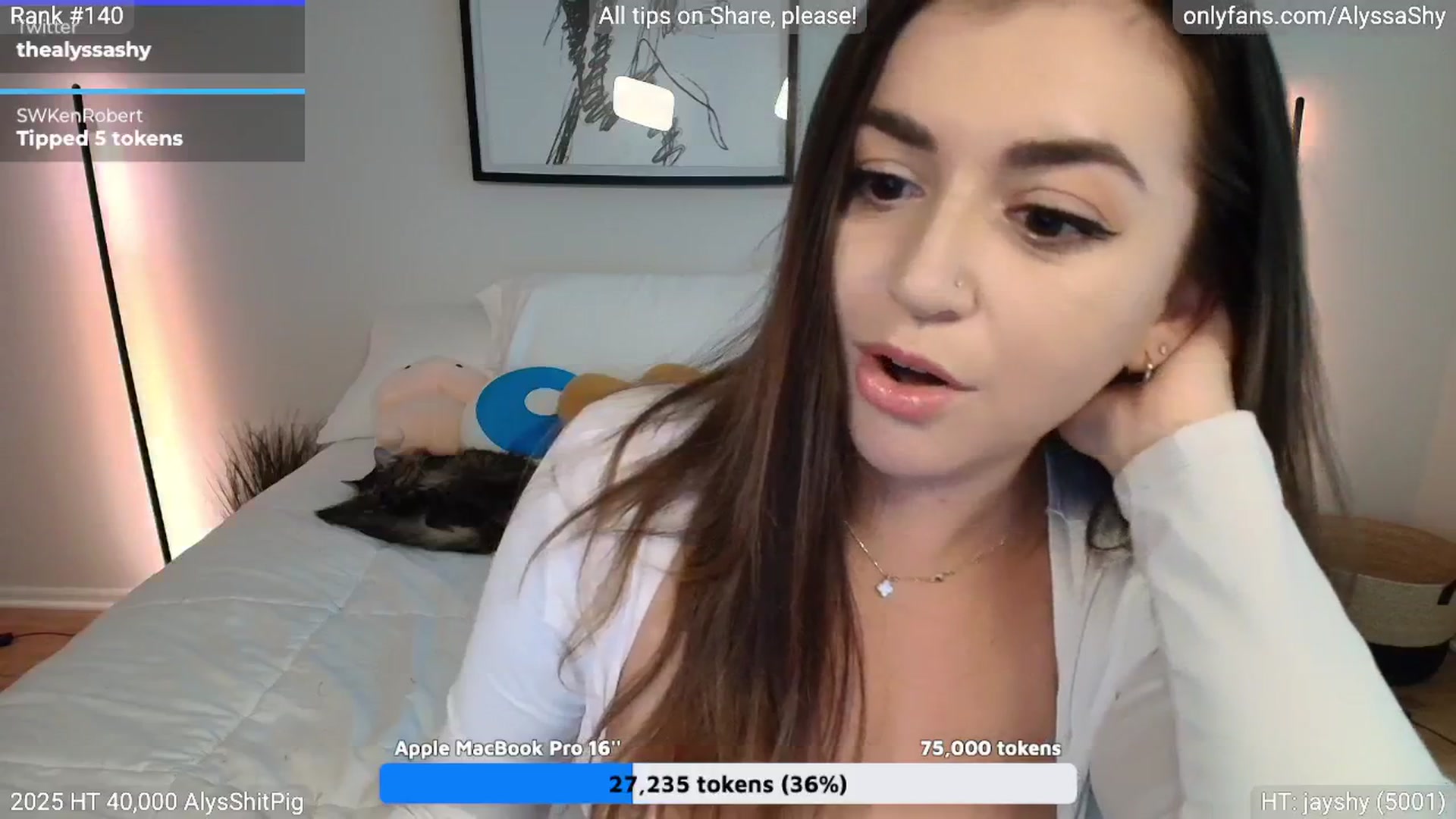 Gallery image thumbnail from AlyssaShy's myfreecams stream on, 08/17/2025, 22:34 image 7 of 20