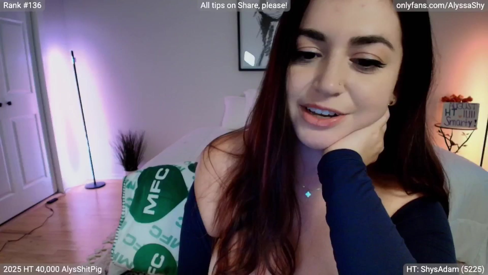 Gallery image thumbnail from AlyssaShy's myfreecams stream on, 09/03/2025, 23:22 image 13 of 20