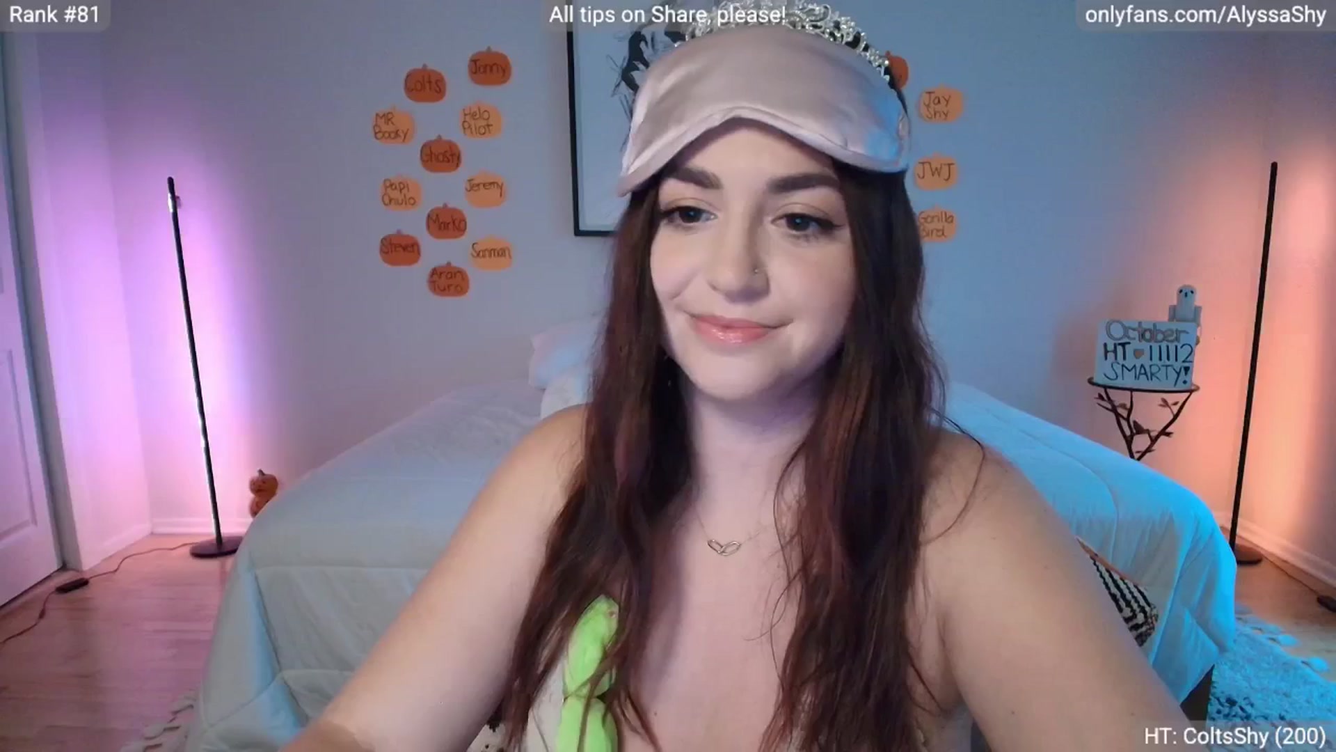 Gallery image thumbnail from AlyssaShy's myfreecams stream on, 10/17/2025, 23:54 image 1 of 20