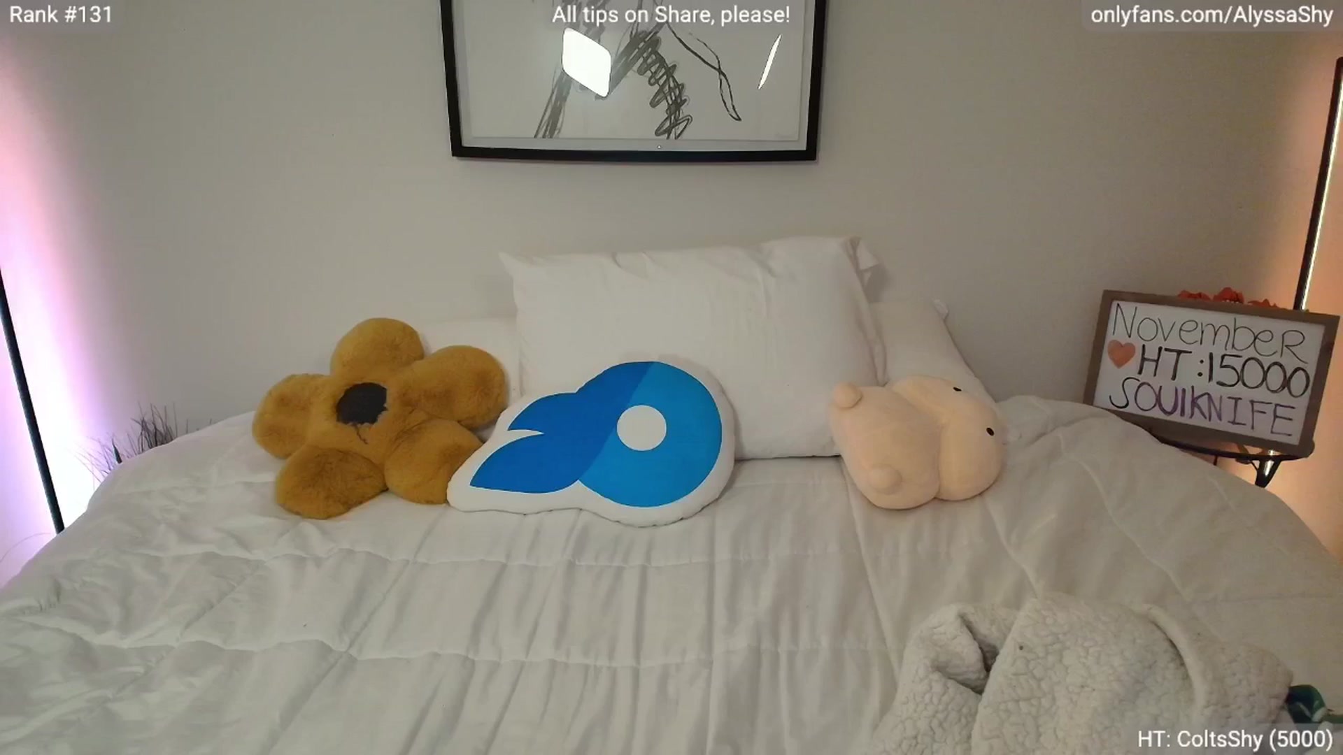 Gallery image thumbnail from AlyssaShy's myfreecams stream on, 11/22/2025, 04:27 image 1 of 20