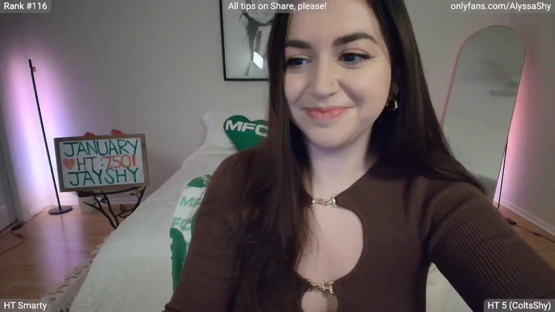 Gallery image thumbnail from AlyssaShy's myfreecams stream on, 01/15/2026, 24:05 image 2 of 20