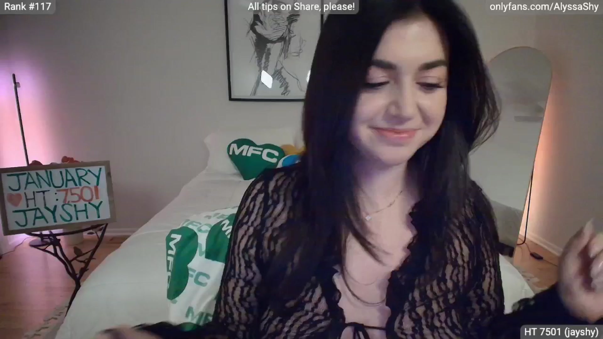 Gallery image thumbnail from AlyssaShy's myfreecams stream on, 01/16/2026, 24:41 image 6 of 20
