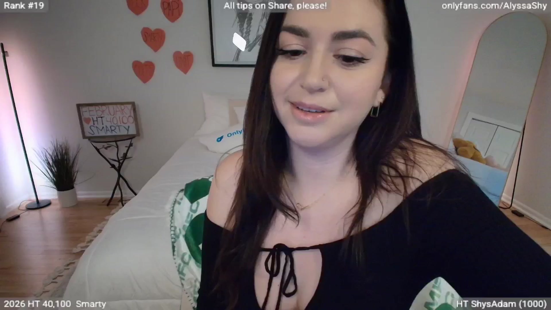 Gallery image thumbnail from AlyssaShy's myfreecams stream on, 02/19/2026, 23:49 image 1 of 20