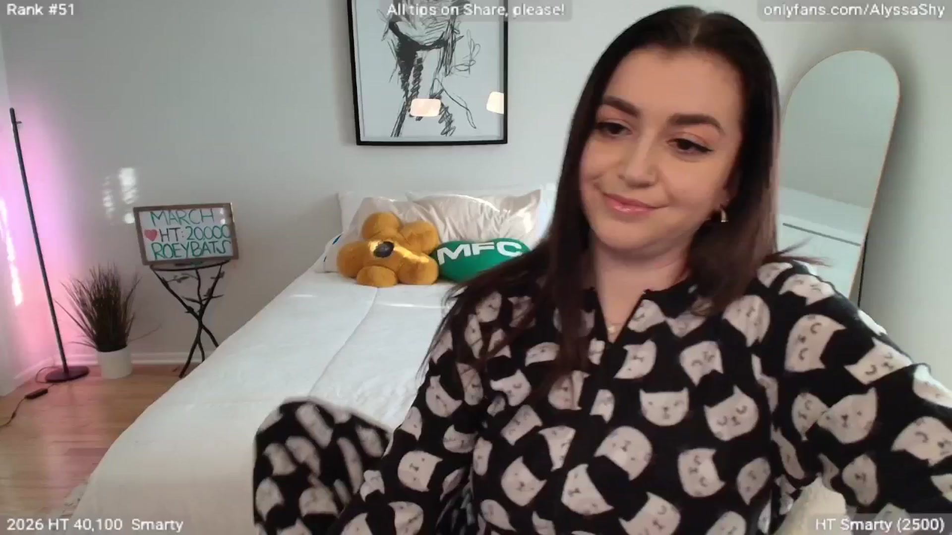 Gallery image thumbnail from AlyssaShy's myfreecams stream on, 03/19/2026, 22:45 image 12 of 20