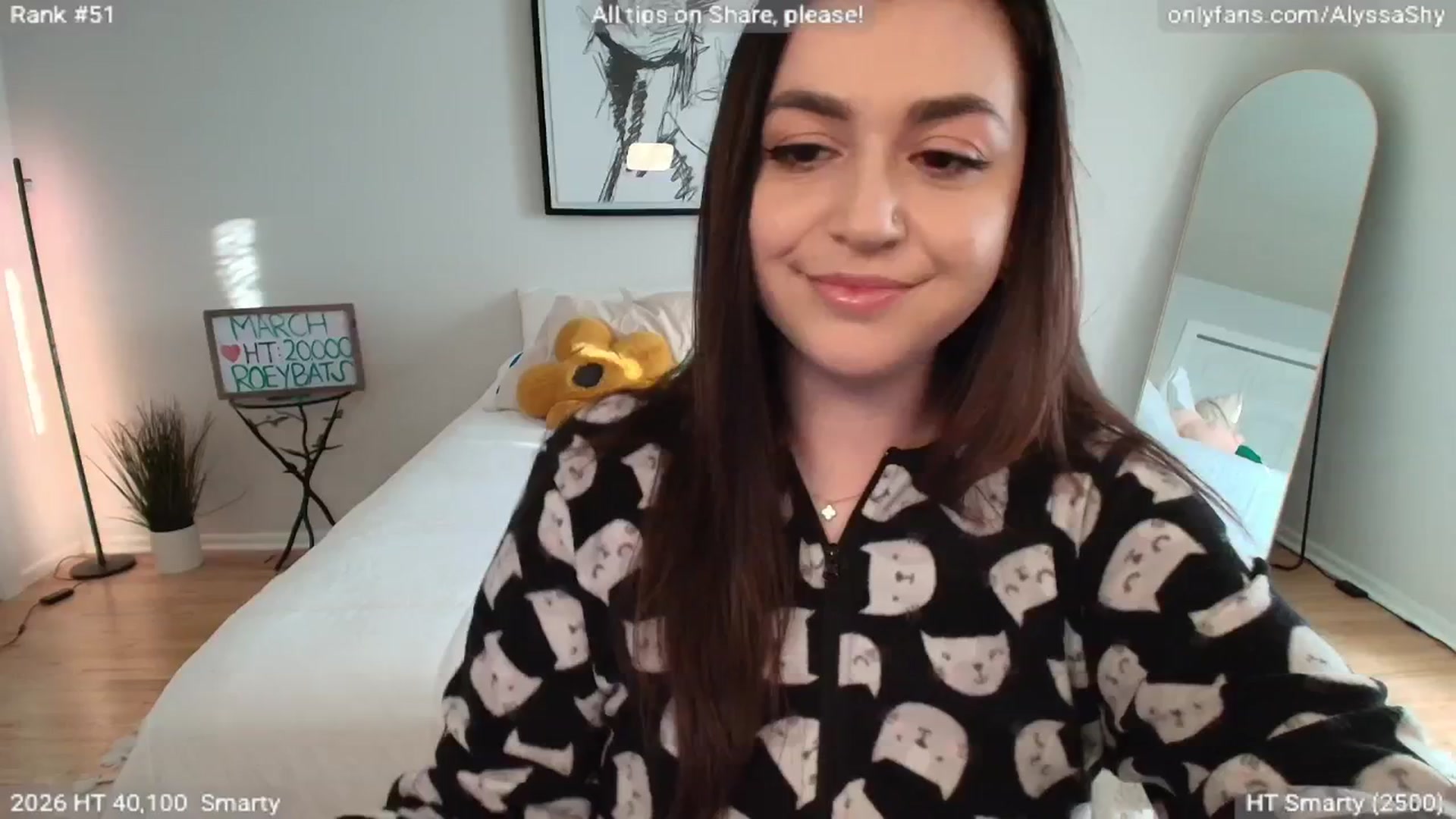 Gallery image thumbnail from AlyssaShy's myfreecams stream on, 03/19/2026, 22:45 image 13 of 20