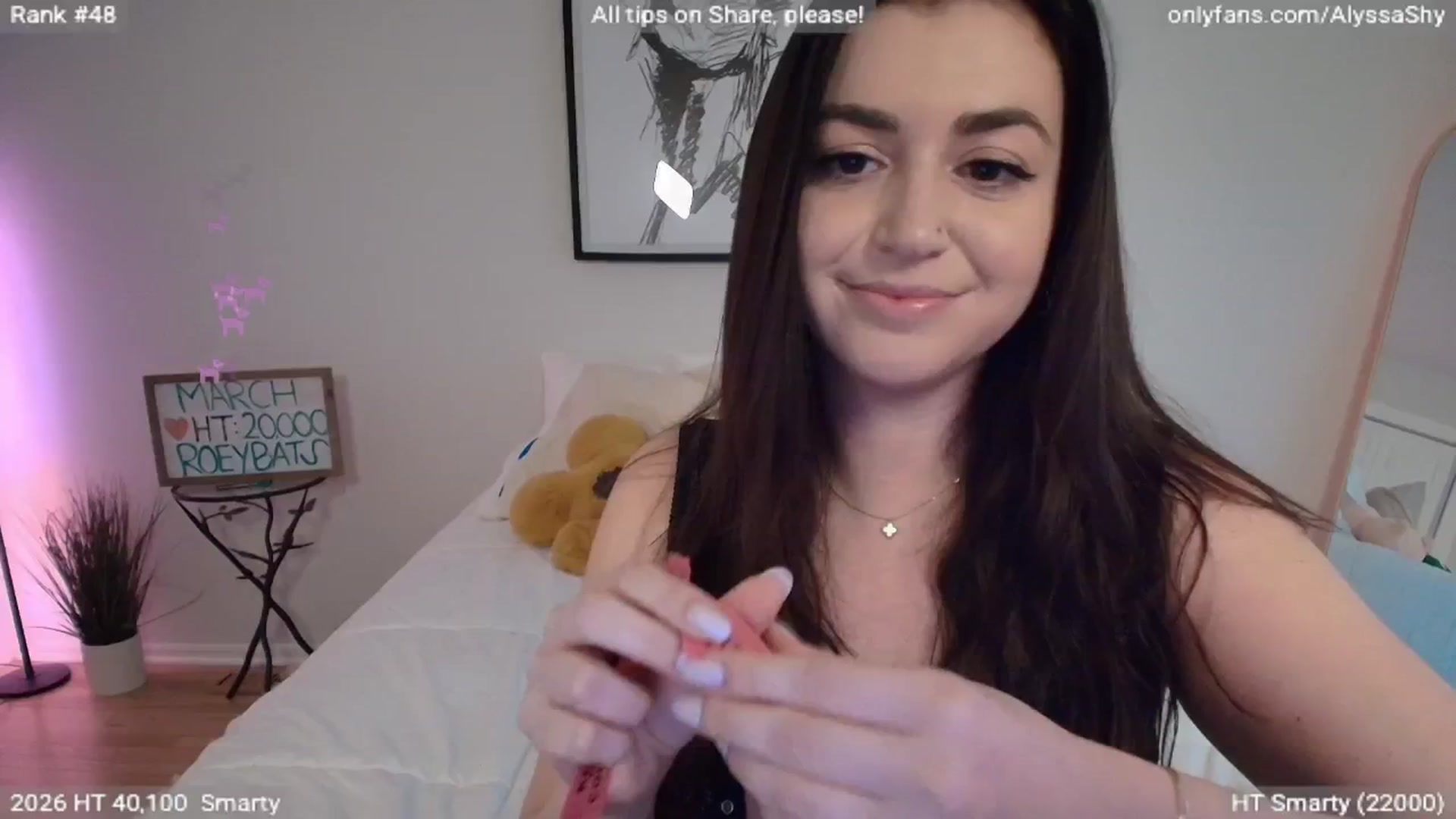 Gallery image thumbnail from AlyssaShy's myfreecams stream on, 03/20/2026, 22:24 image 18 of 20