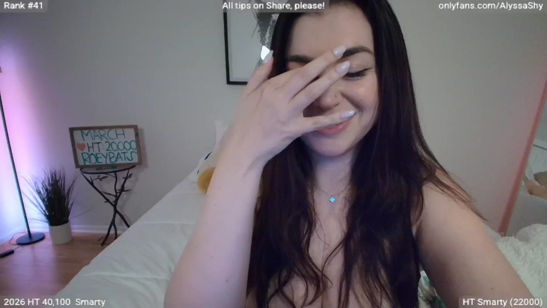 Gallery image thumbnail from AlyssaShy's myfreecams stream on, 03/21/2026, 03:47 image 1 of 20