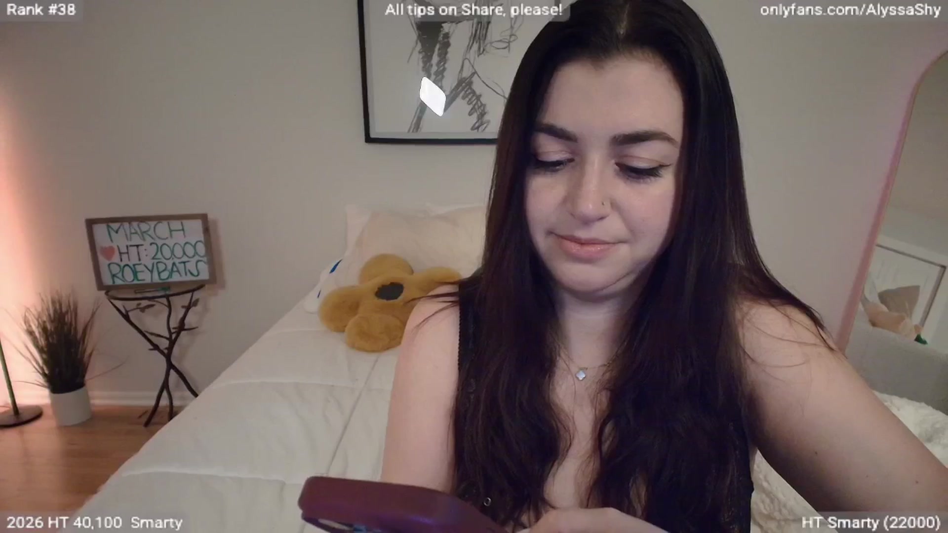 Gallery image thumbnail from AlyssaShy's myfreecams stream on, 03/21/2026, 03:47 image 20 of 20